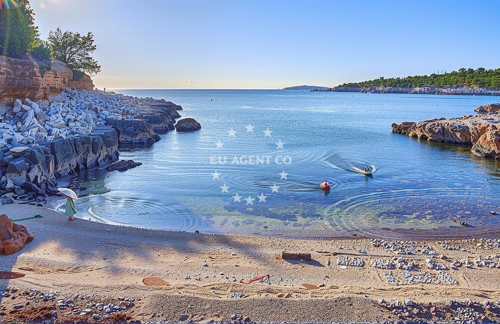 Shoreline and swimming area at Velika Tizna, Ćunski (Lošinj) in Velika Tizna