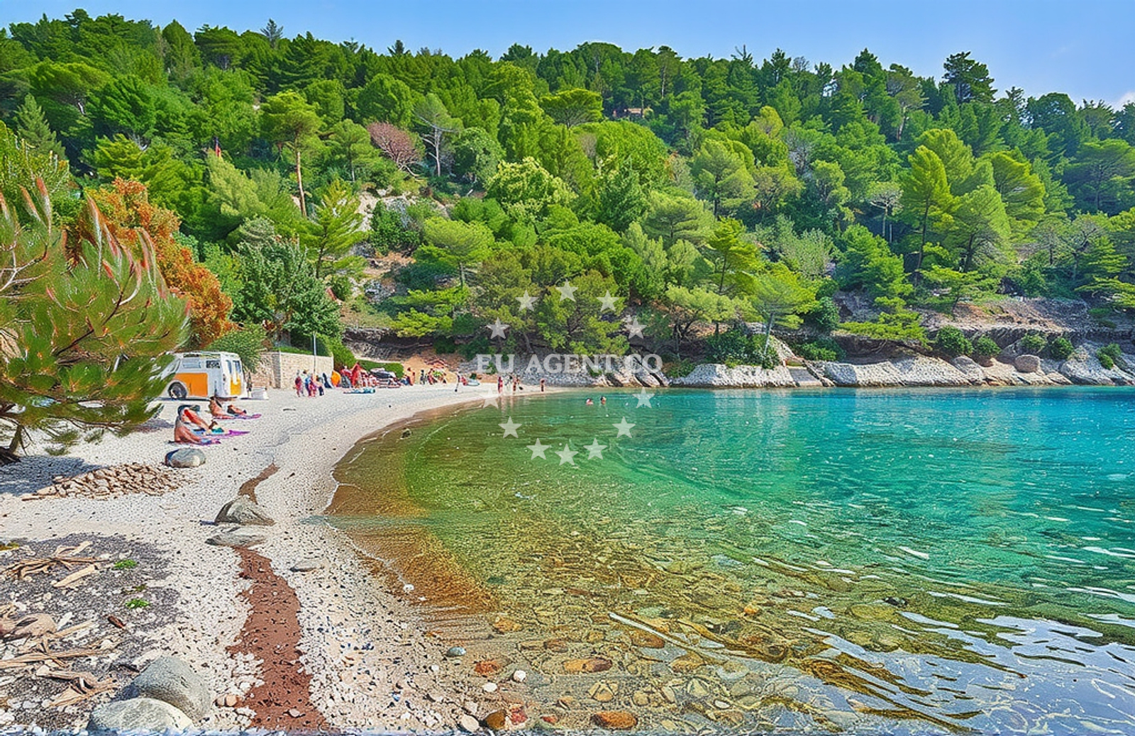 Additional view of Velika Uvala beach in Ulica Račevina 42/a, Bogomolje