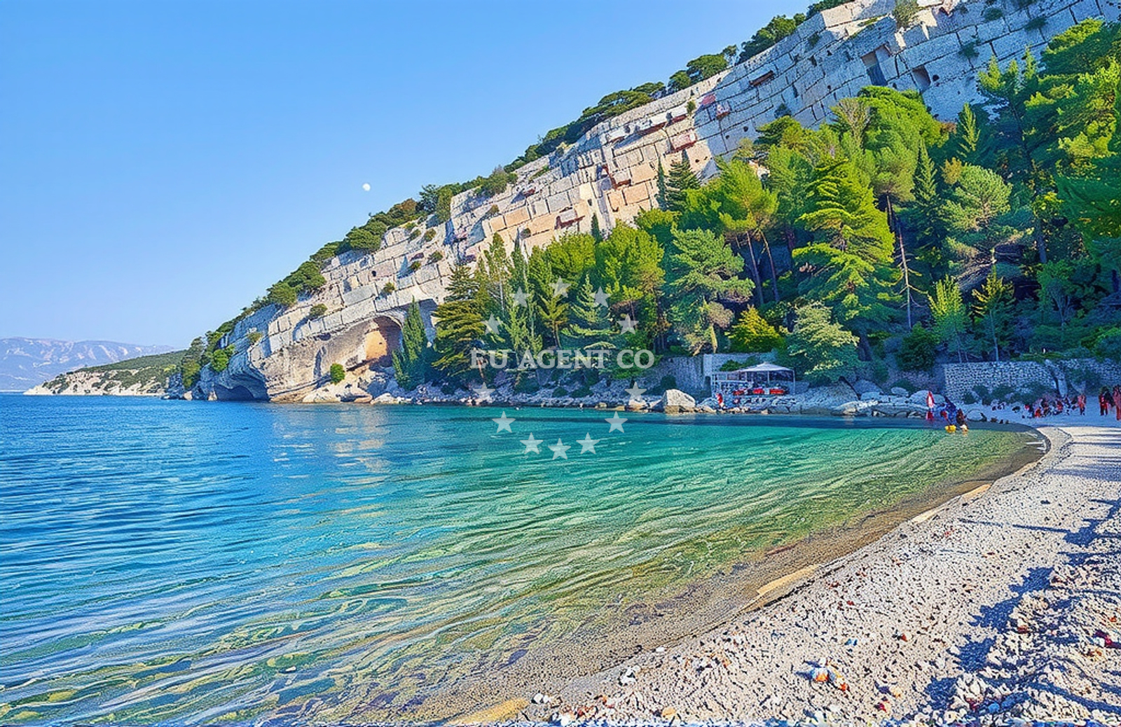 Additional view of Veliki Pokrivenik beach in Zastražišće bočić 173(Pokrivenik), Zastražišće