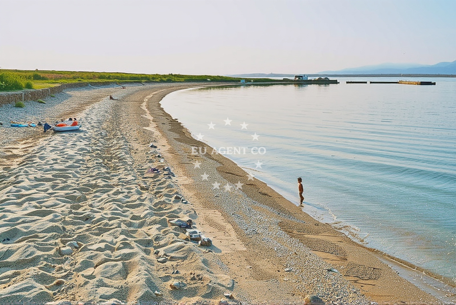 Sea and coastal view of Veliko blato zapad, Privlaka (Zadarska županija) in Veliko blato zapad