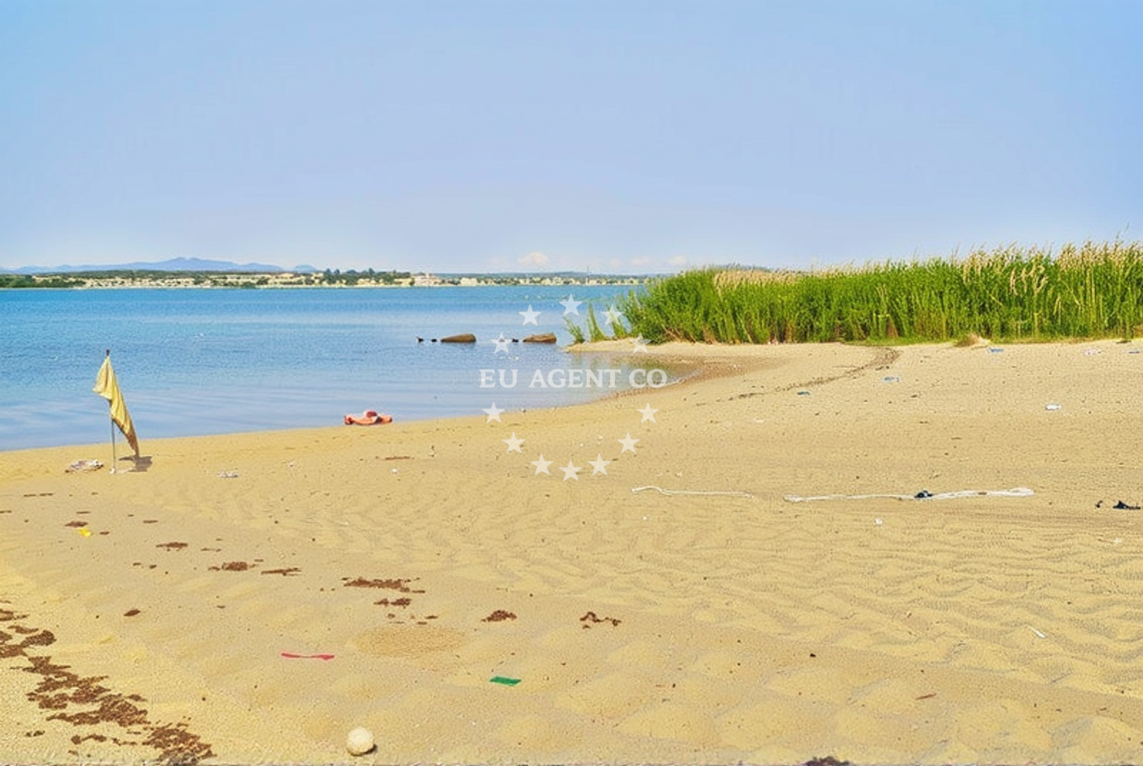 Beach facilities and surroundings at Veliko blato zapad, Privlaka (Zadarska županija) in Veliko blato zapad