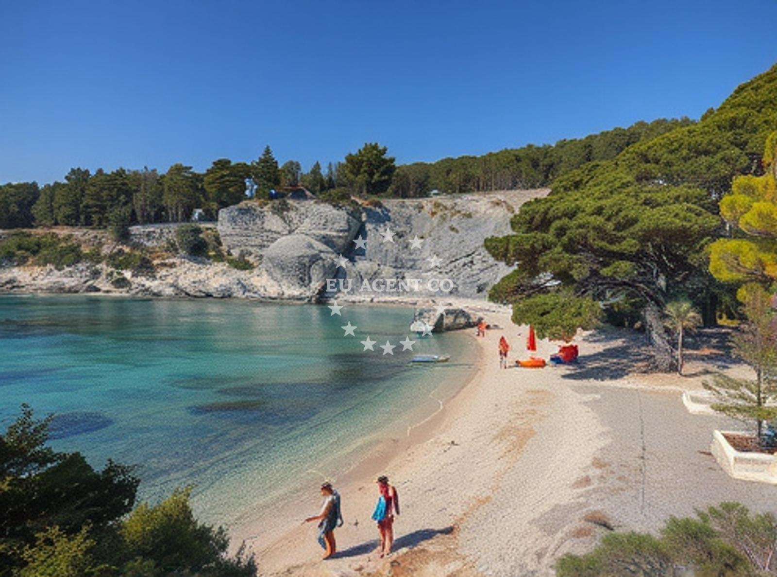 Additional view of Velo Borce beach in Milna 11, Hvar