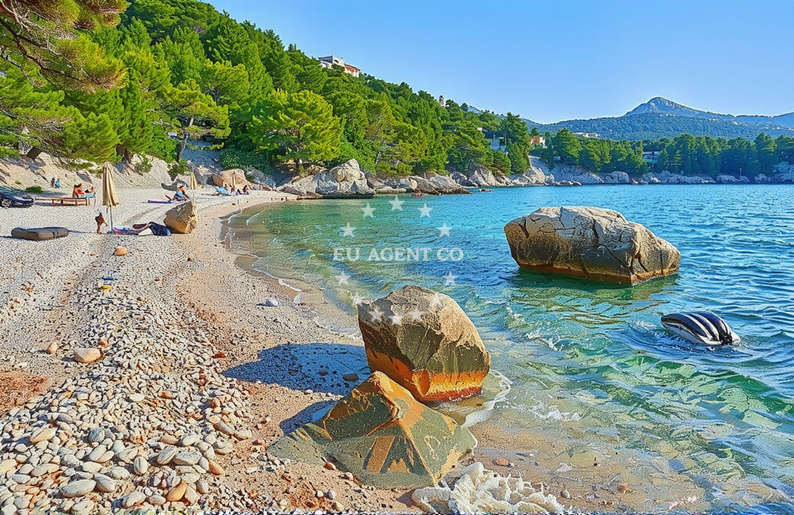 Additional view of Velo Borce beach in Milna 11, Hvar