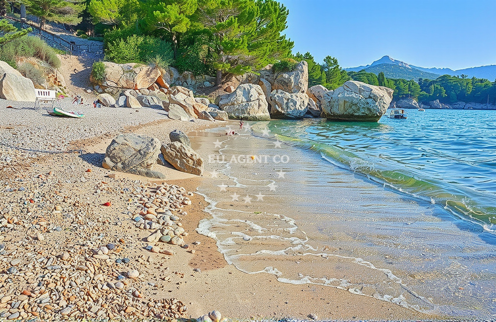 Additional view of Velo Borce beach in Milna 11, Hvar