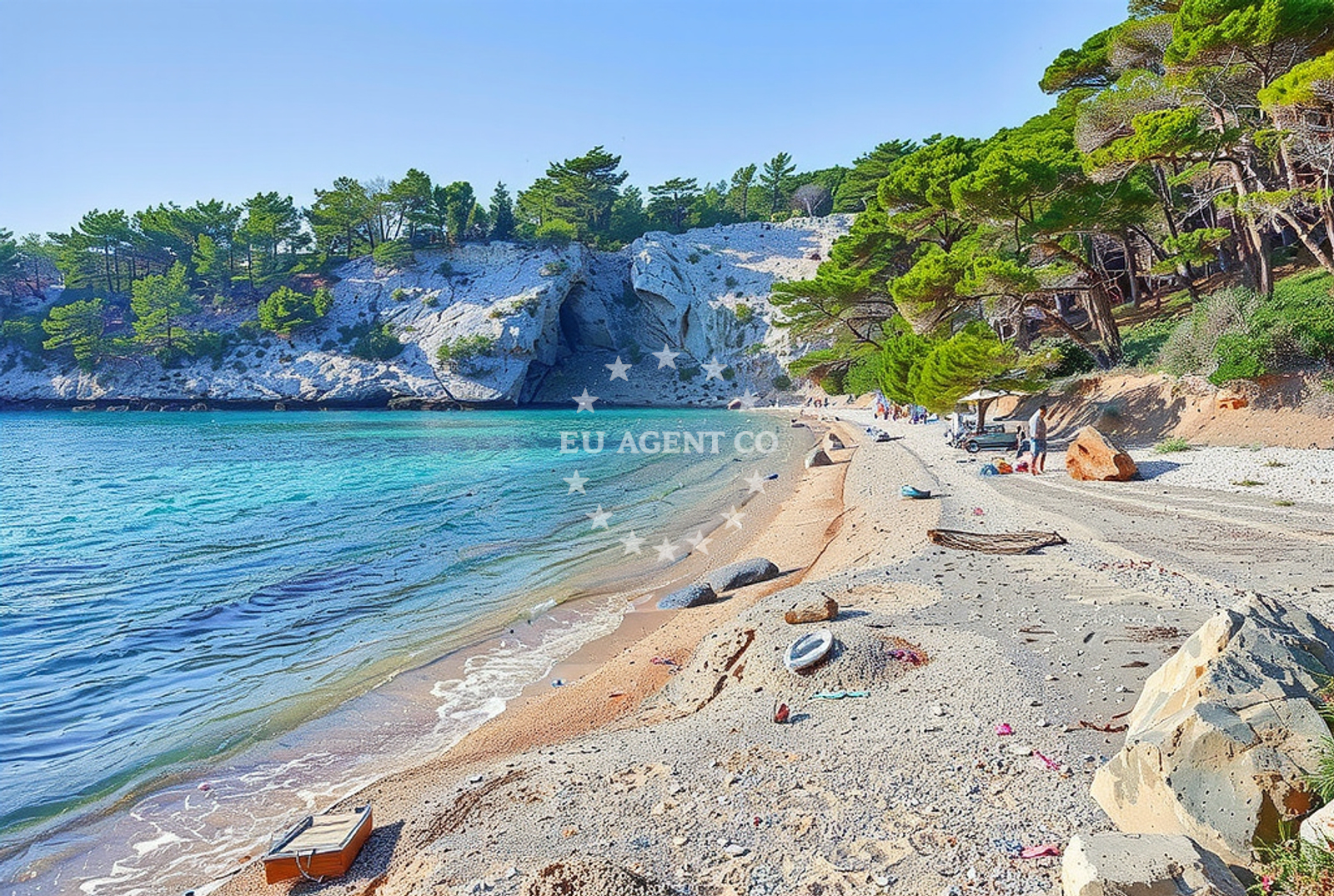 Additional view of Velo Borce beach in Milna 11, Hvar