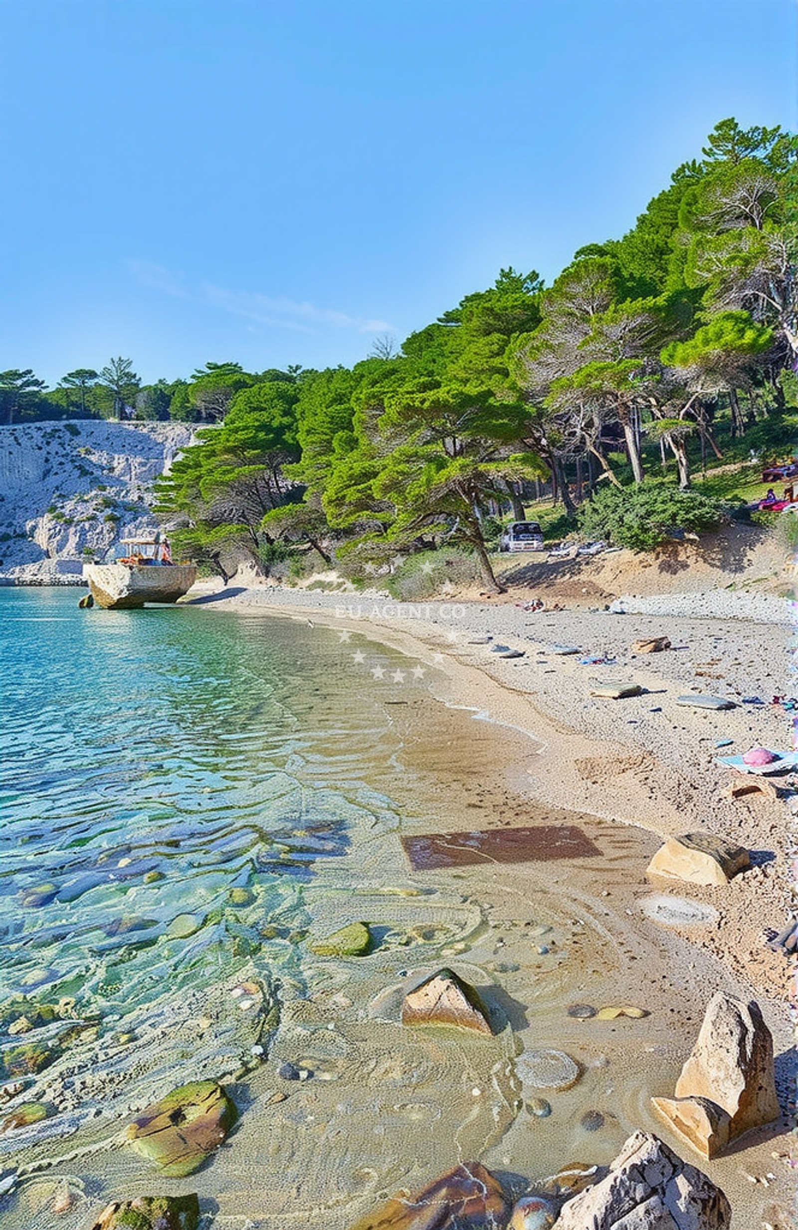 Additional view of Velo Borce beach in Milna 11, Hvar