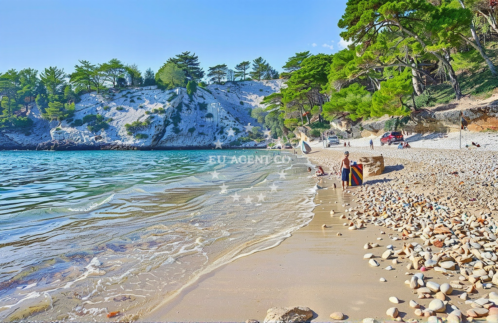 Additional view of Velo Borce beach in Milna 11, Hvar