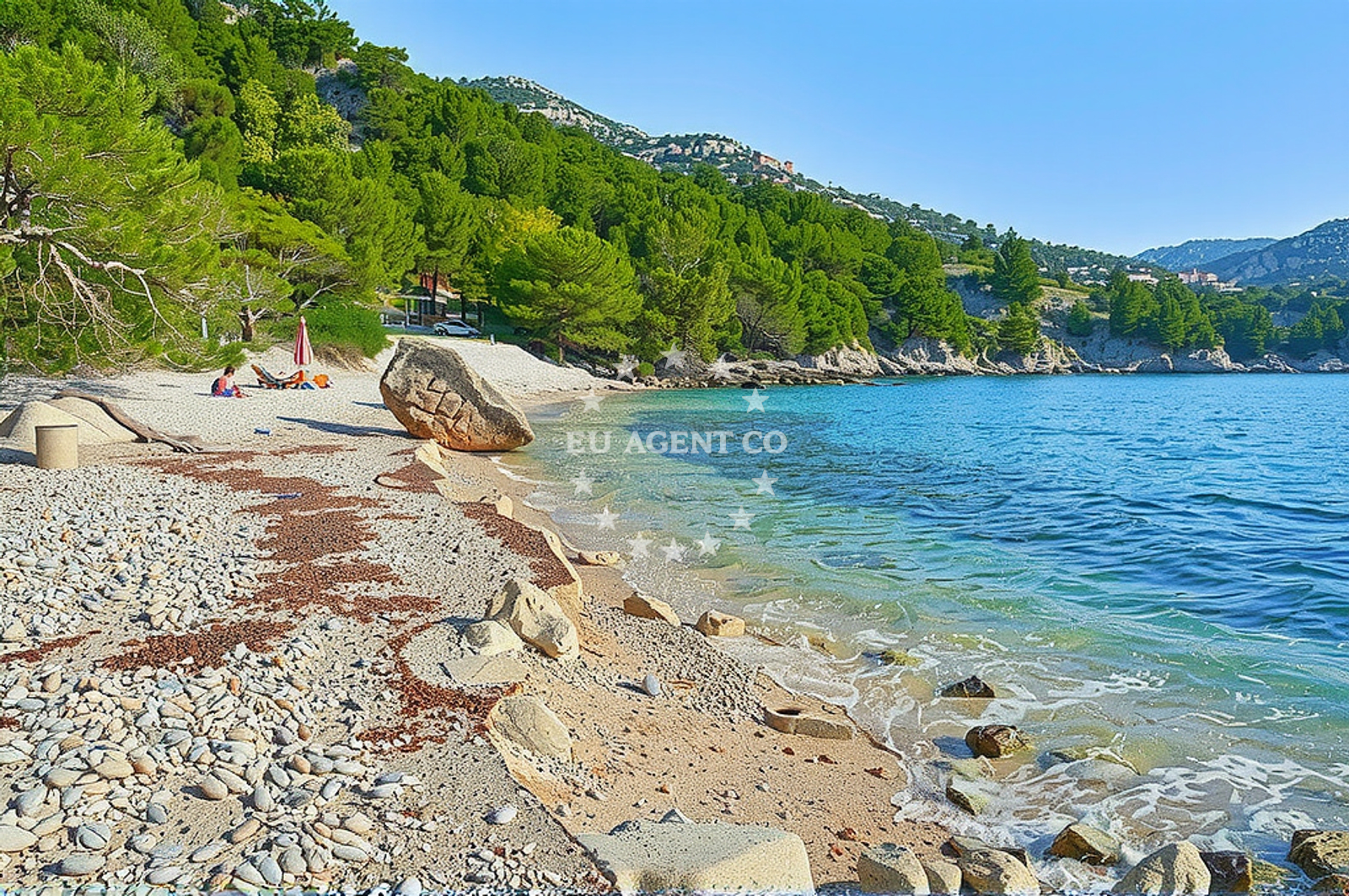 Additional view of Velo Borce beach in Milna 11, Hvar