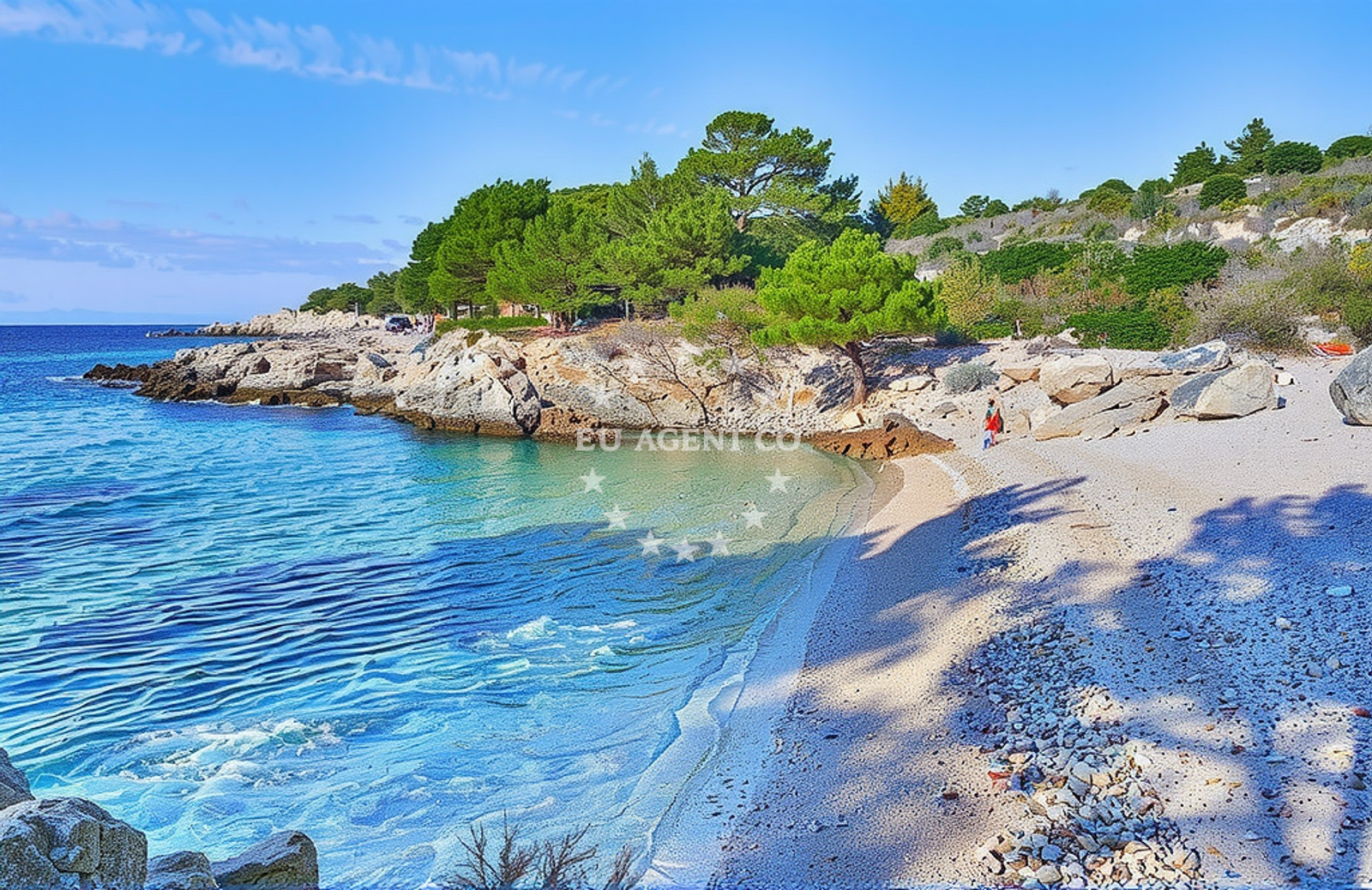 Shoreline and swimming area at Velo Grablje (Hvar): beaches and coves in Velo Grablje (Hvar)