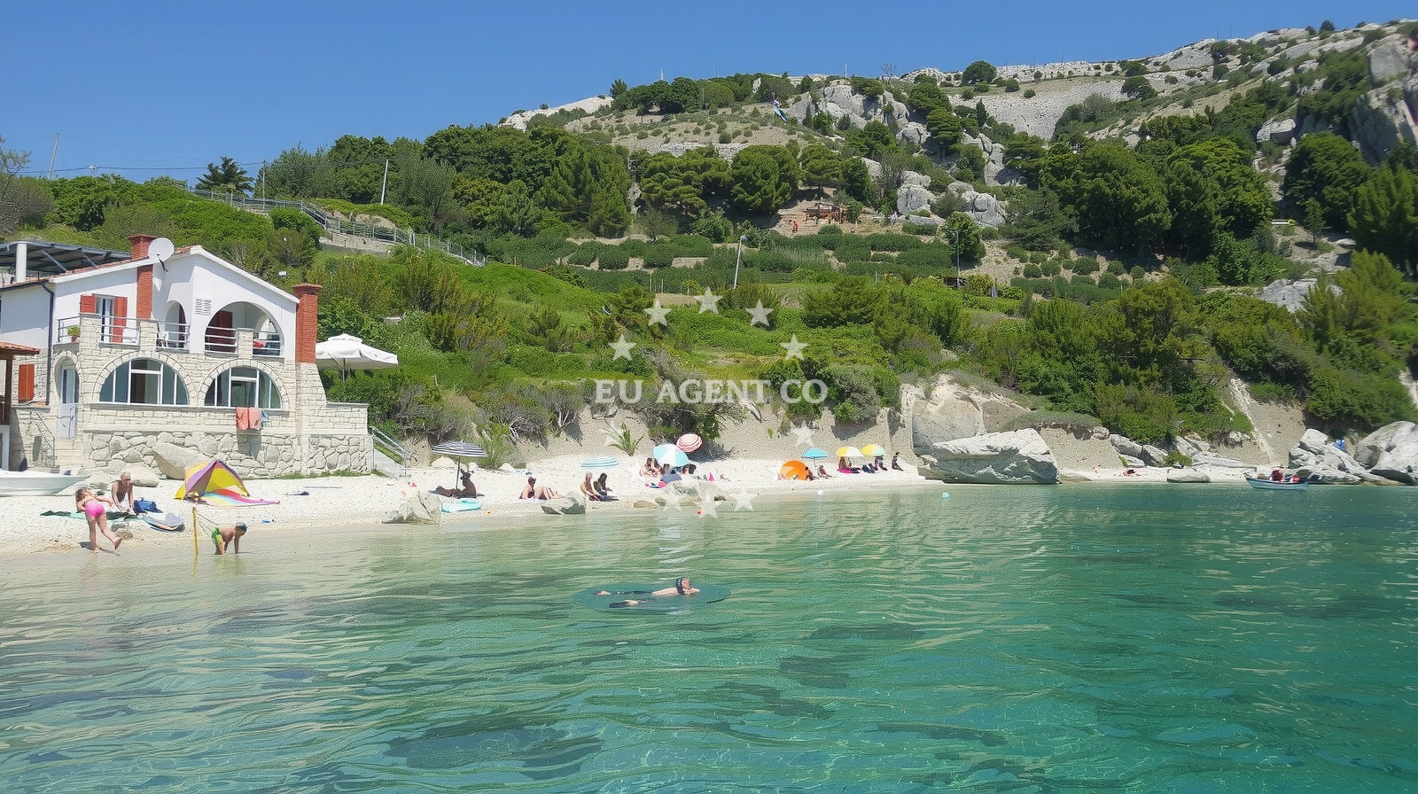 Additional view of Velo Zarace beach in Milna, Malo Grablje