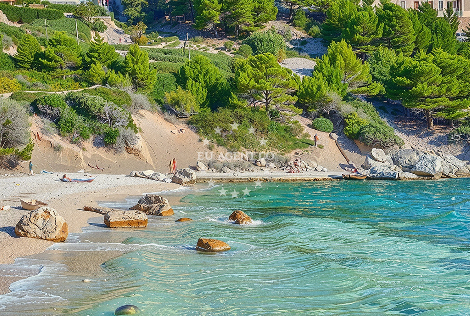 Additional view of Velo Zarace beach in Milna, Malo Grablje