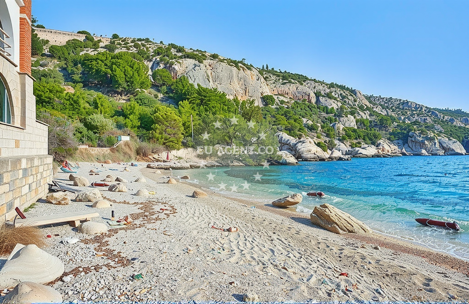Additional view of Velo Zarace beach in Milna, Malo Grablje