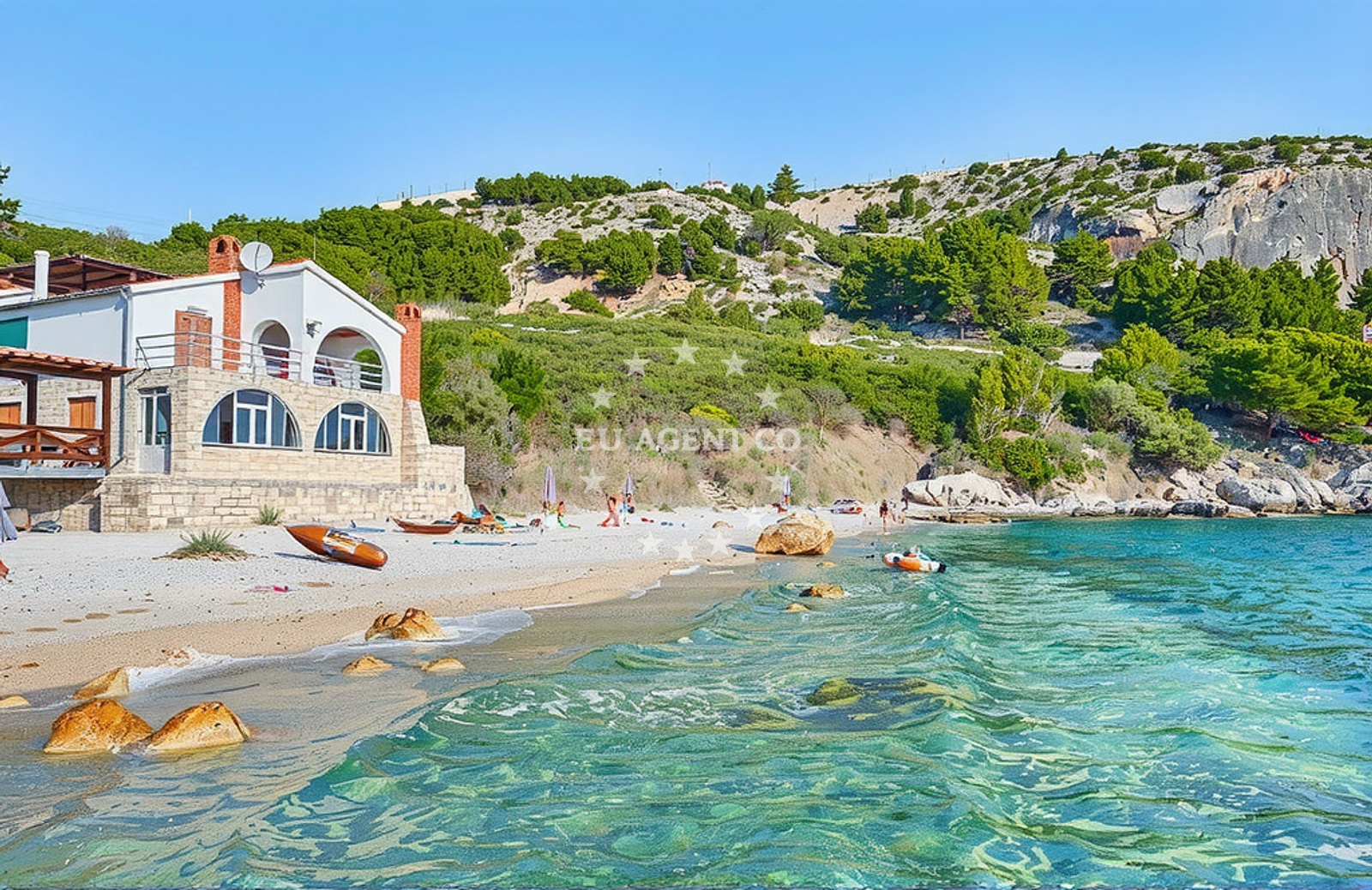 Additional view of Velo Zarace beach in Milna, Malo Grablje