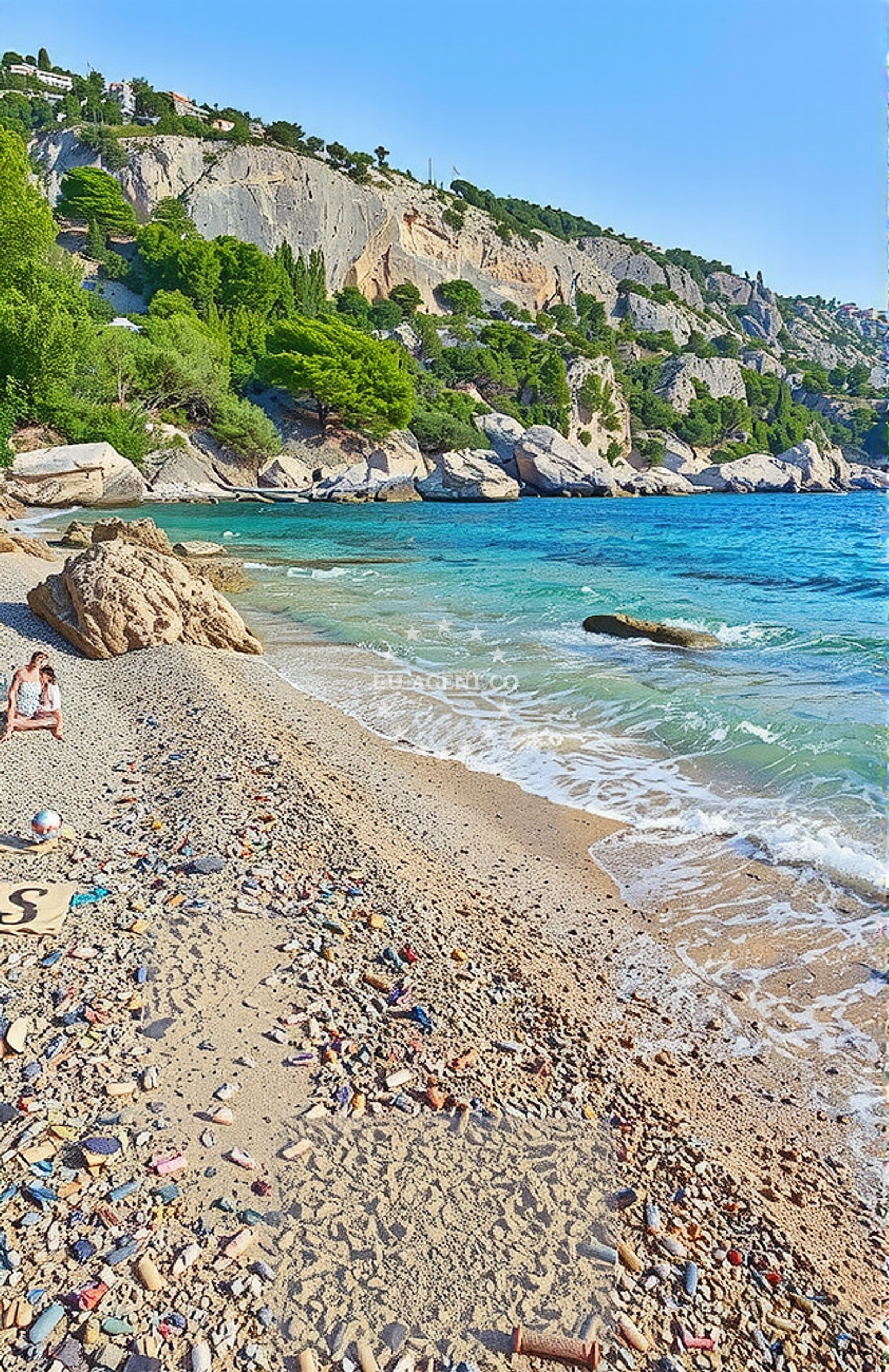 Additional view of Velo Zarace beach in Milna, Malo Grablje