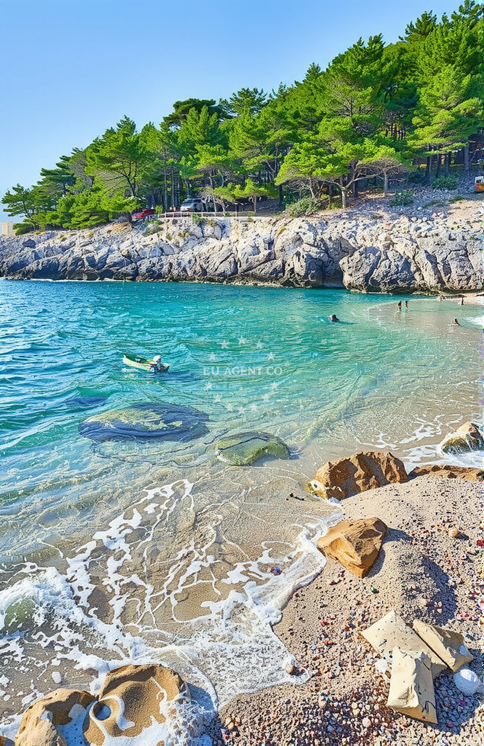 Sea and coastal view of Versteckte bay in Milna 3rd floor, Milna