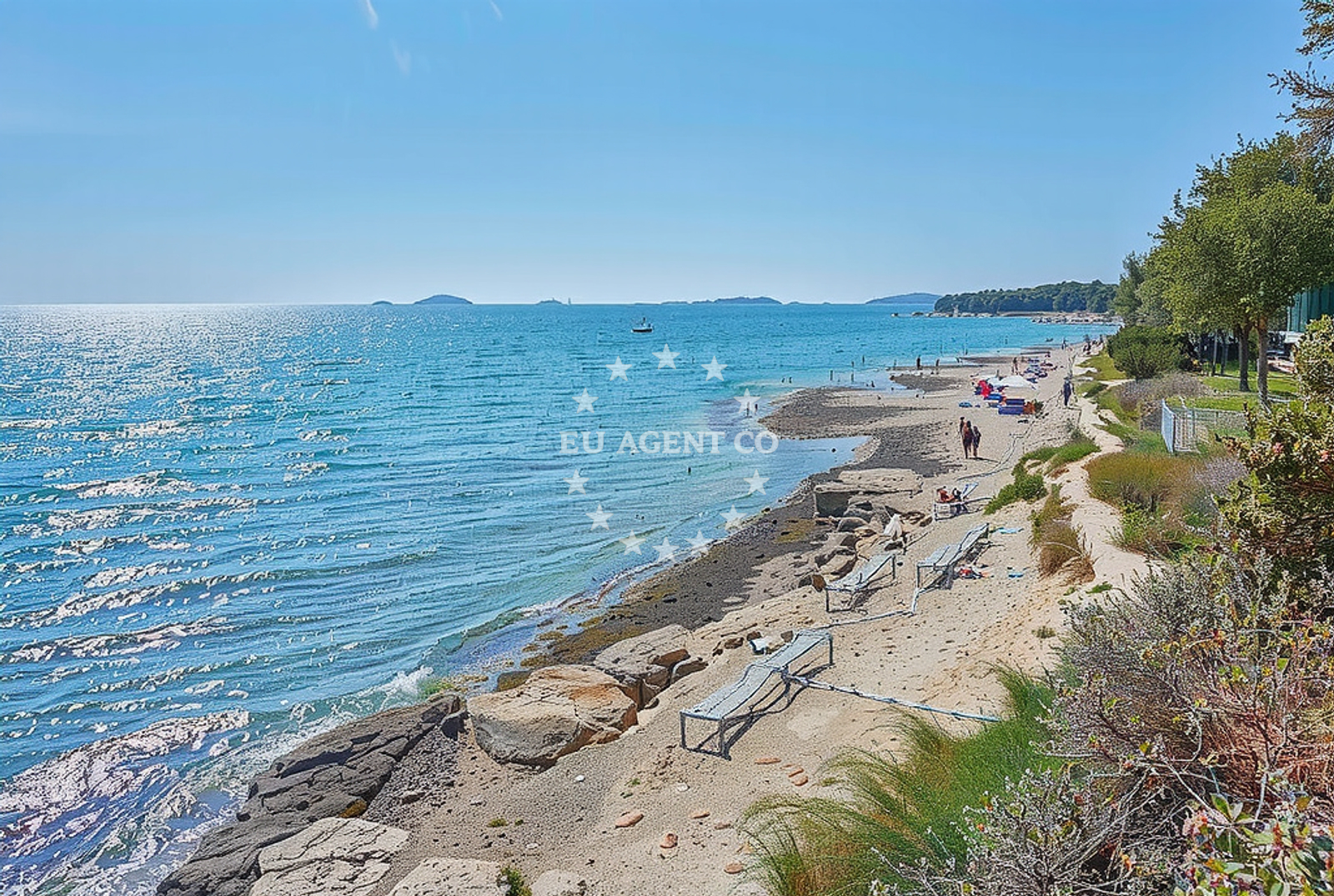 Additional view of Vestar beach in Vestar 1, Rovinj