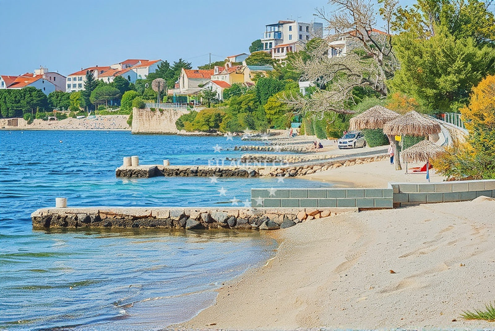 Sea and coastal view of Vidalići, Vidalići (Pag) in Vidalići