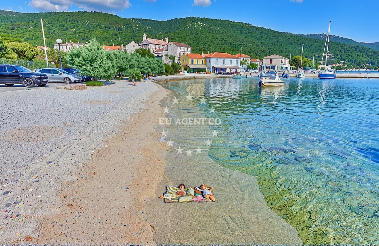 Shoreline and swimming area at Vidovići (Cres): beaches and coves in Vidovići (Cres)