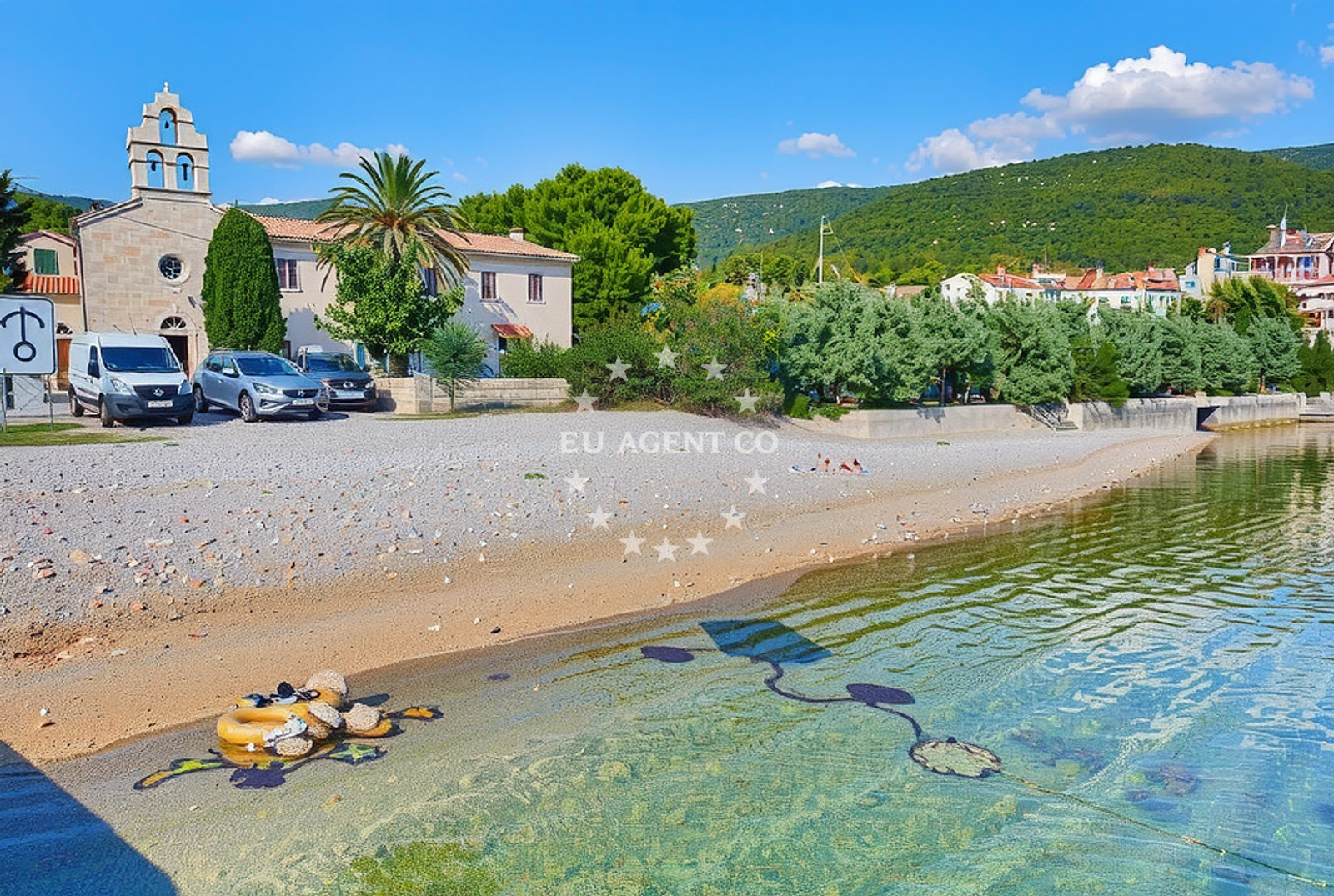 Sea and coastal view of Vidovići (Cres): beaches and coves in Vidovići (Cres)