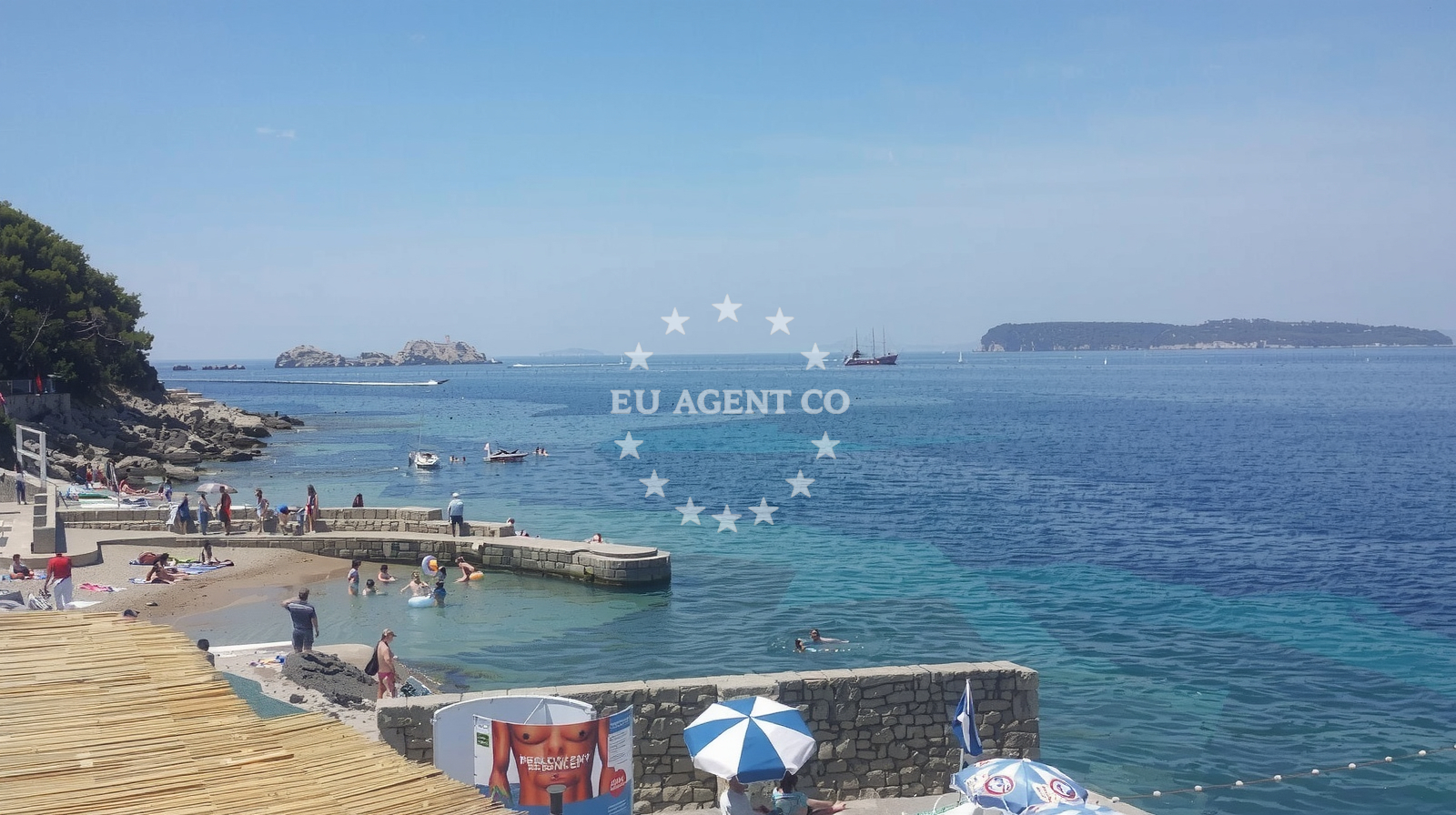 Sea and coastal view of Vila beach in N. i M. Pucica 6, Dubrovnik