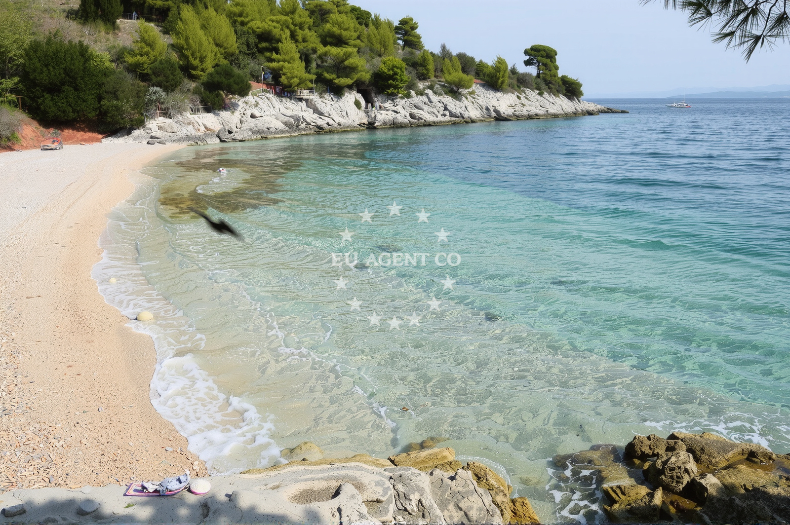 Overview of Villa Majda beach in Murvica - Brač, Murvica