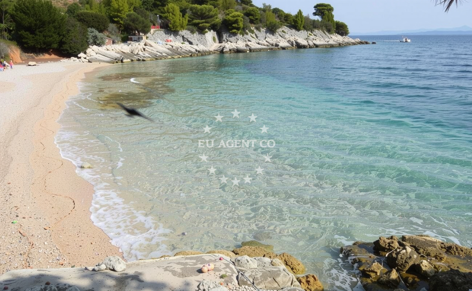 Sea and coastal view of Villa Majda beach in Murvica - Brač, Murvica
