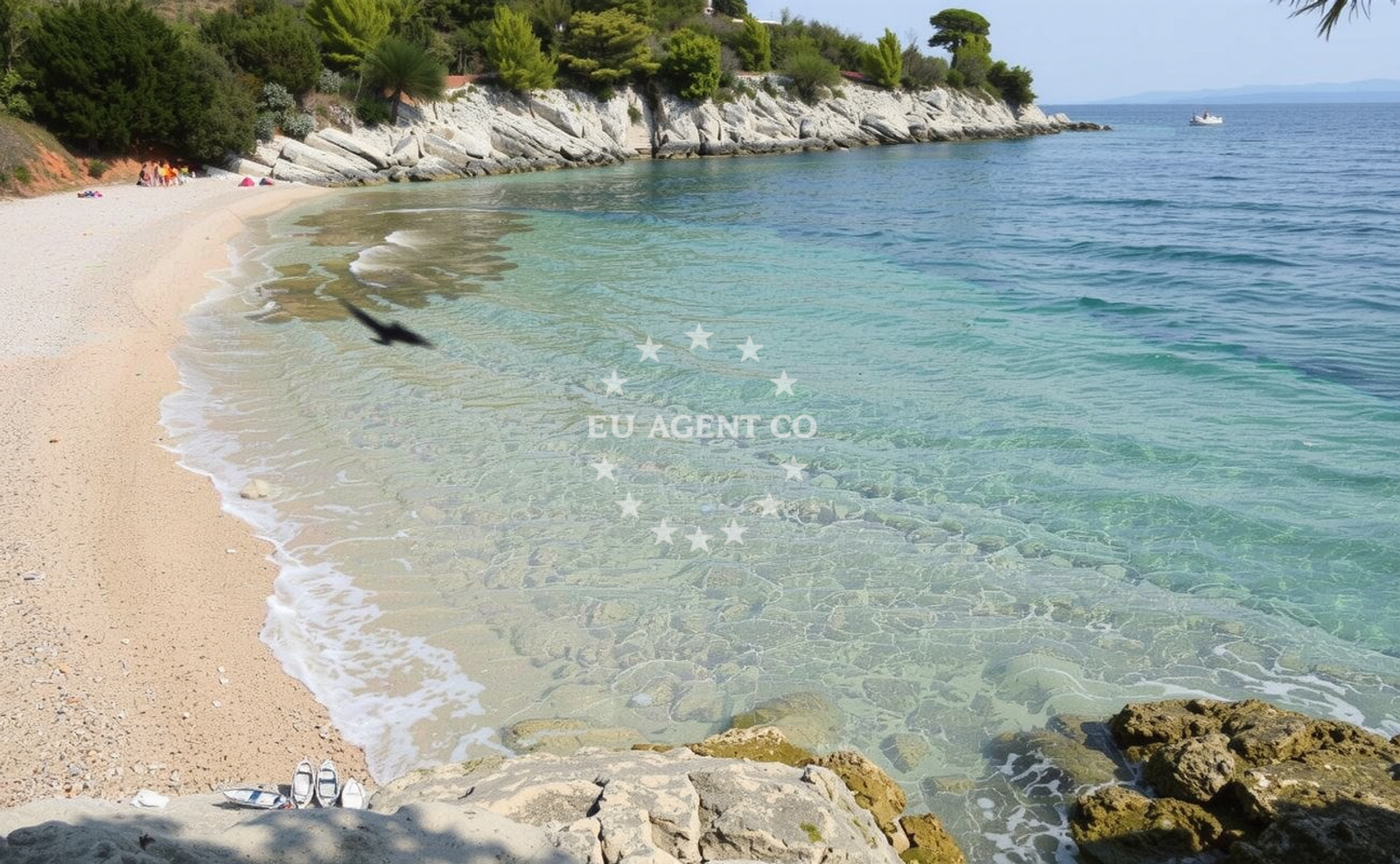 Beach facilities and surroundings at Villa Majda beach in Murvica - Brač, Murvica