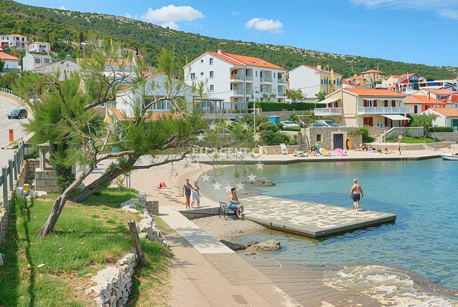 Additional view of Vinjerac beach in Nova cesta 1A, Vinjerac, Posedarje
