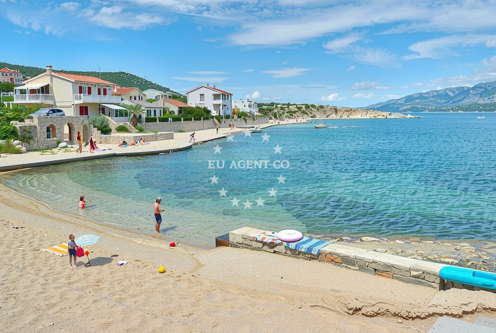 Additional view of Vinjerac beach in Nova cesta 1A, Vinjerac, Posedarje