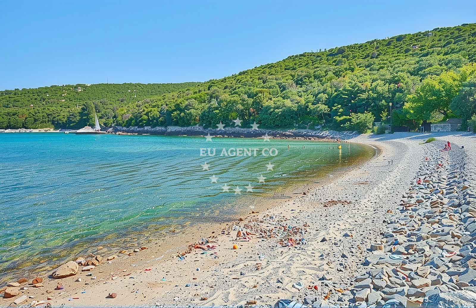 Additional view of Vinjole beach in 136, Kavran
