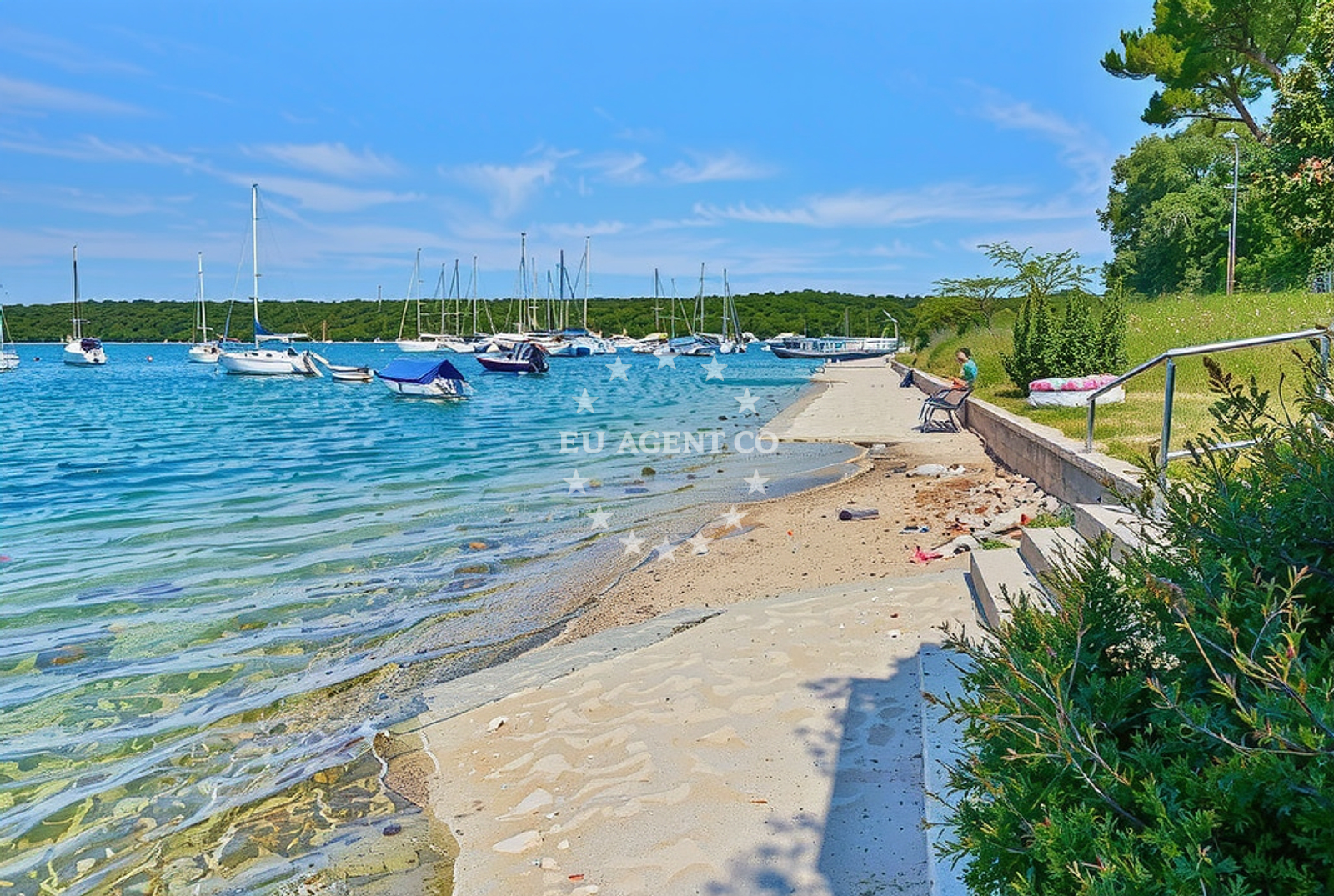 Sea and coastal view of Vinkuran: beaches and coves (2) in Vinkuran