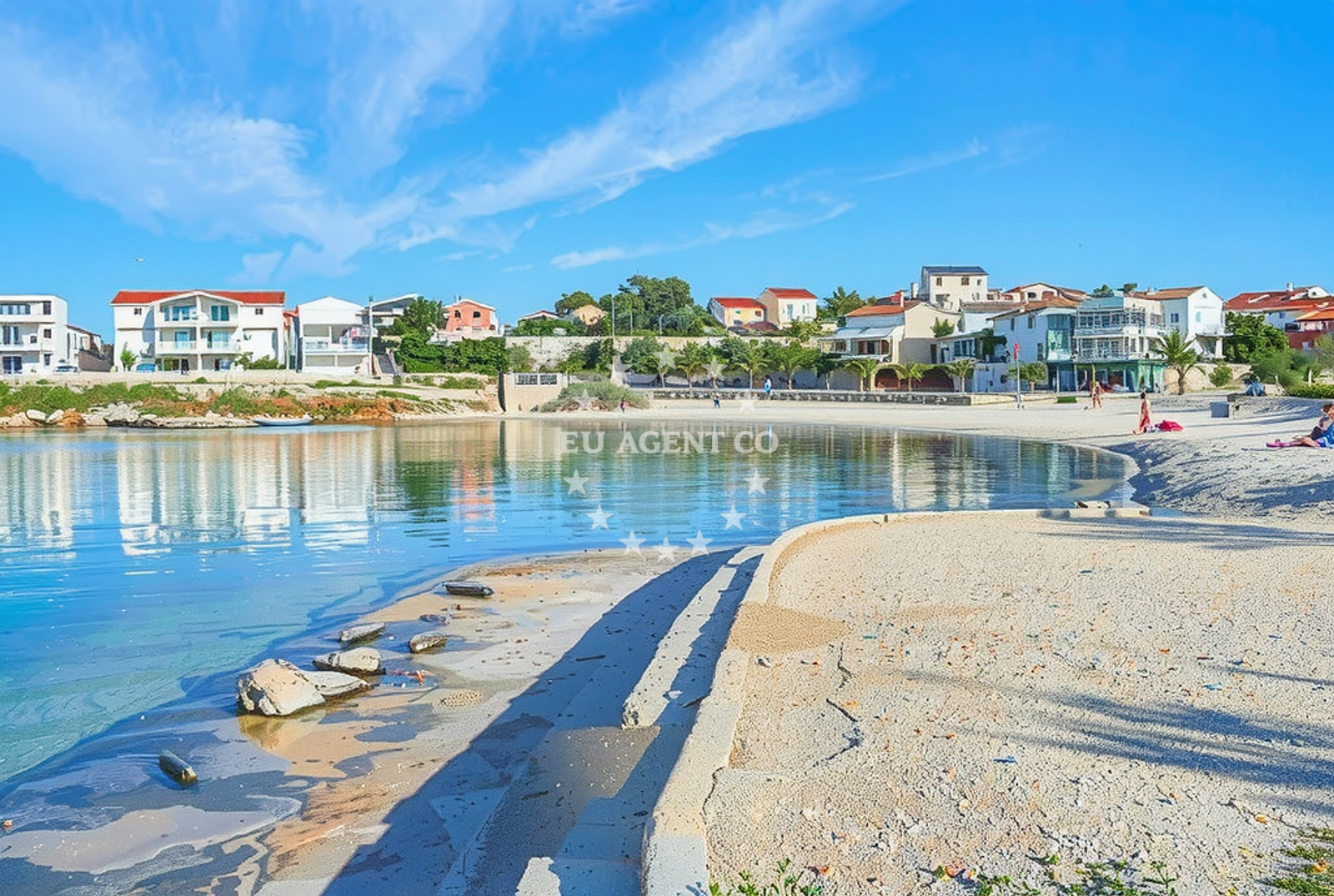 Beach facilities and surroundings at Vir (Vir): beaches and coves (52) in Vir (Vir)