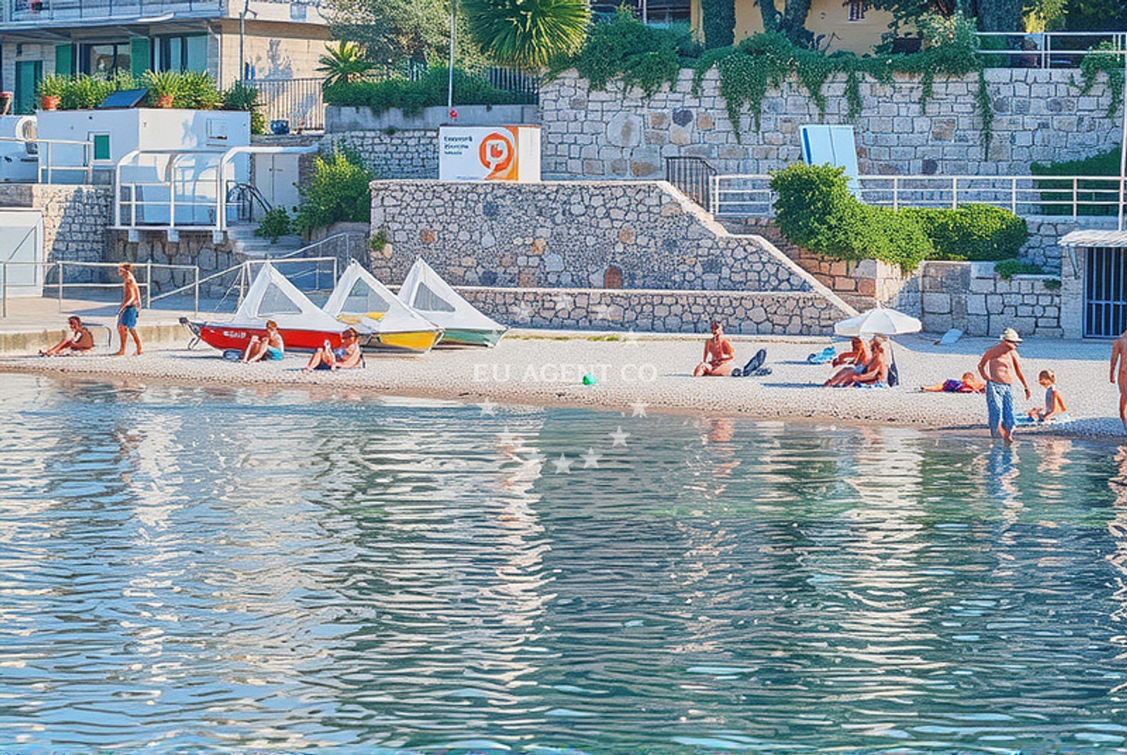 Additional view of Vis beach in Masarykov put 3D, Dubrovnik