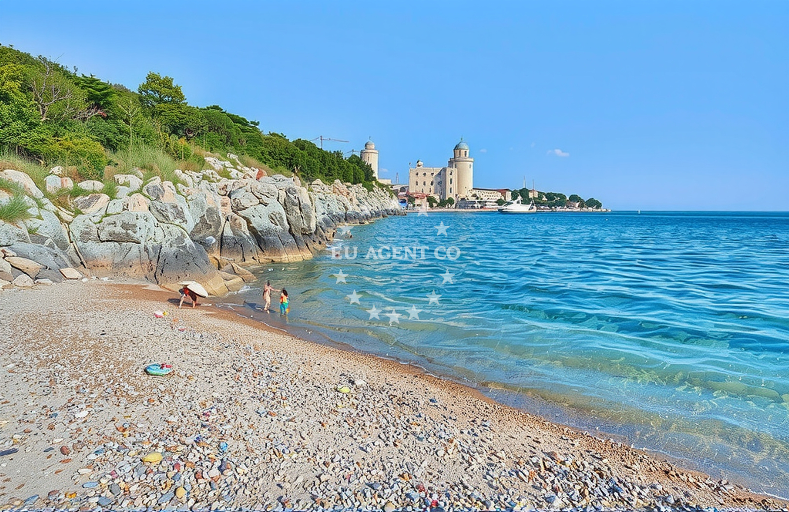 Overview of Viškovići: beaches and coves (1) in Viškovići