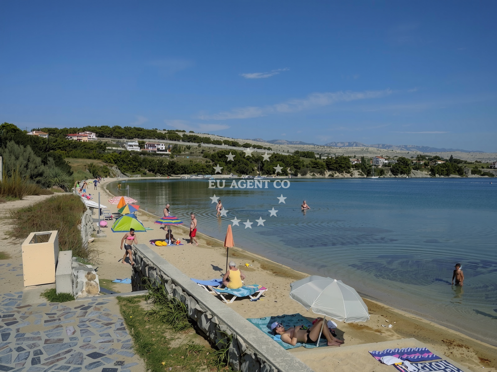 Sea and coastal view of Vlasici beach in Put Magazina 14, Vlašići
