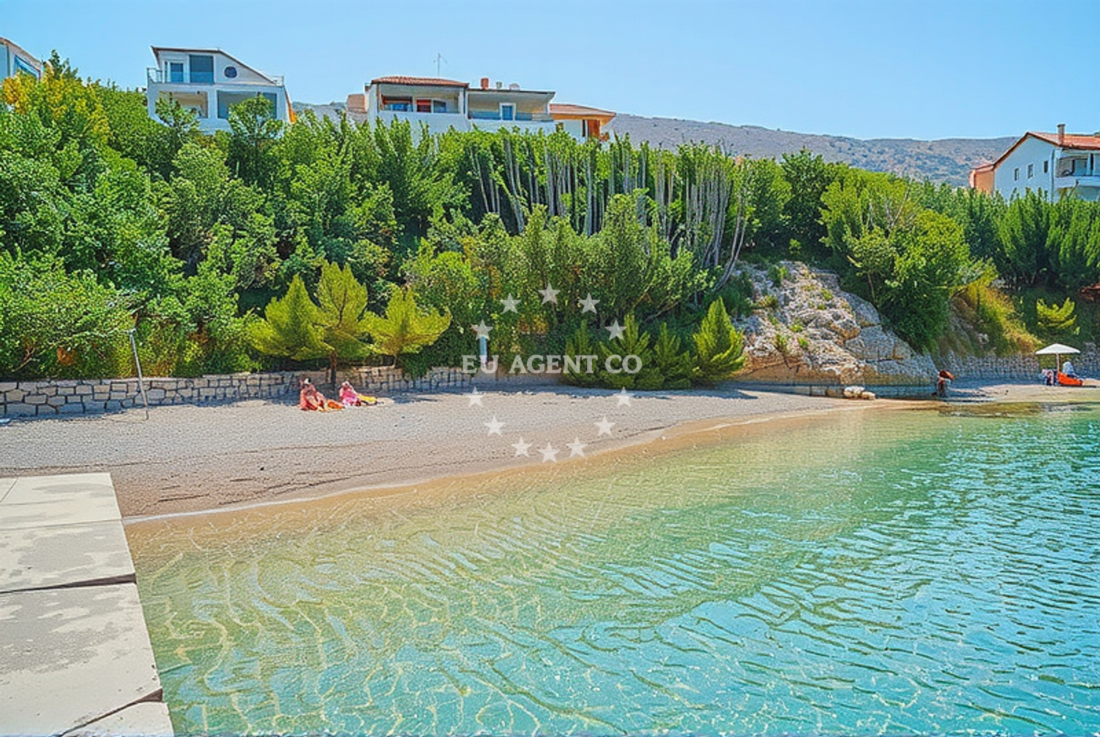 Additional view of Vodice beach in Ulica Hanibala Lucića 16, Pag