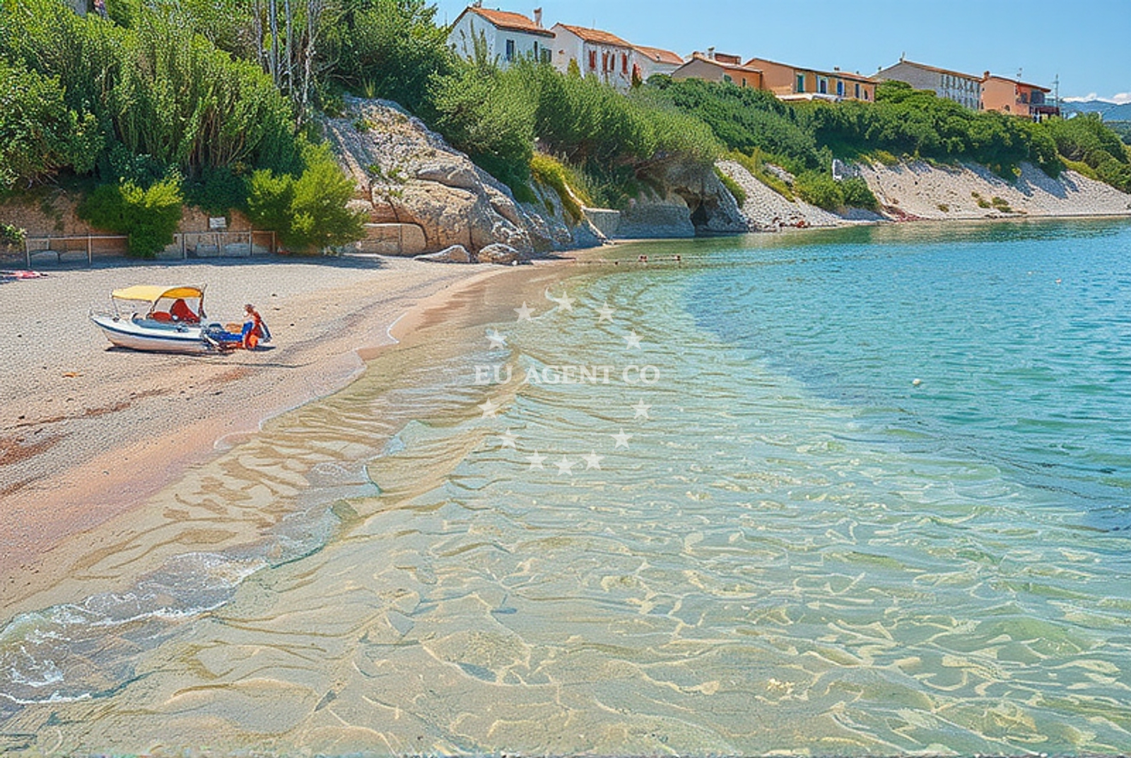 Additional view of Vodice beach in Ulica Hanibala Lucića 16, Pag