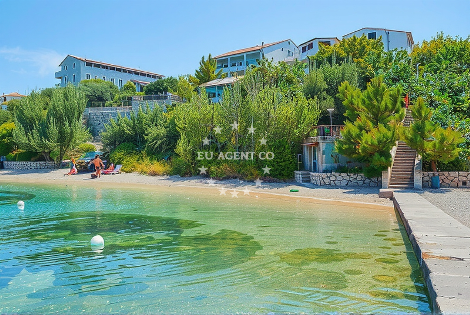 Additional view of Vodice beach in Ulica Hanibala Lucića 16, Pag