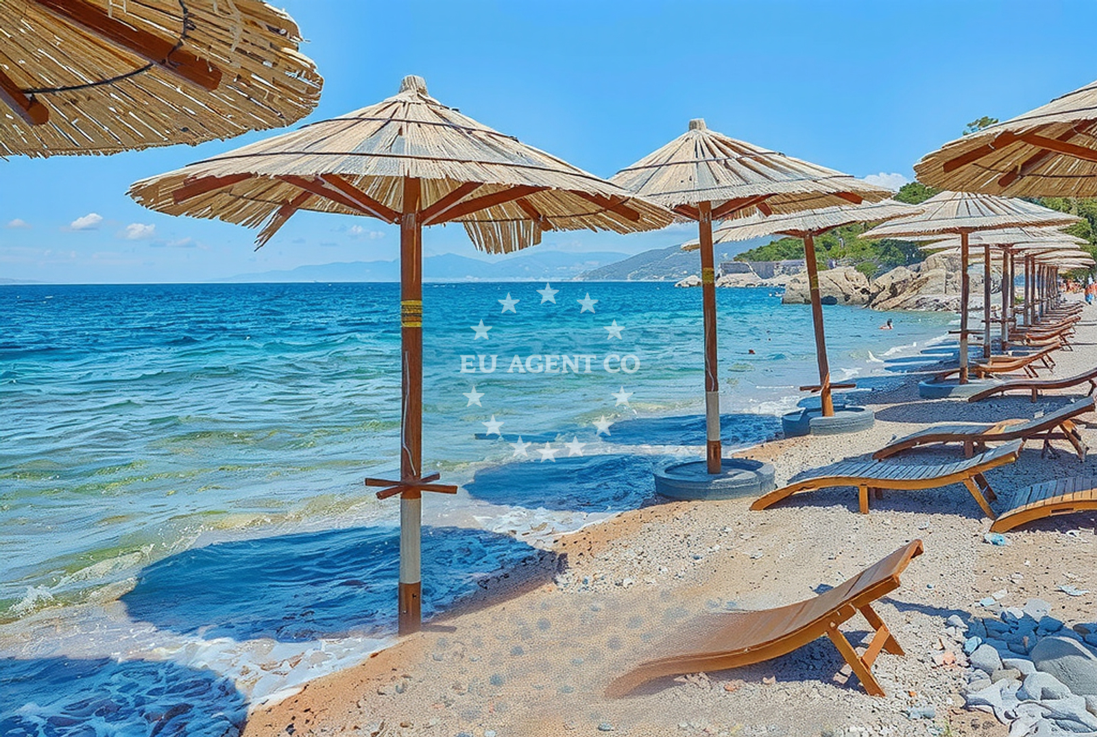 Sea and coastal view of Volarice: beaches and coves (2) in Volarice