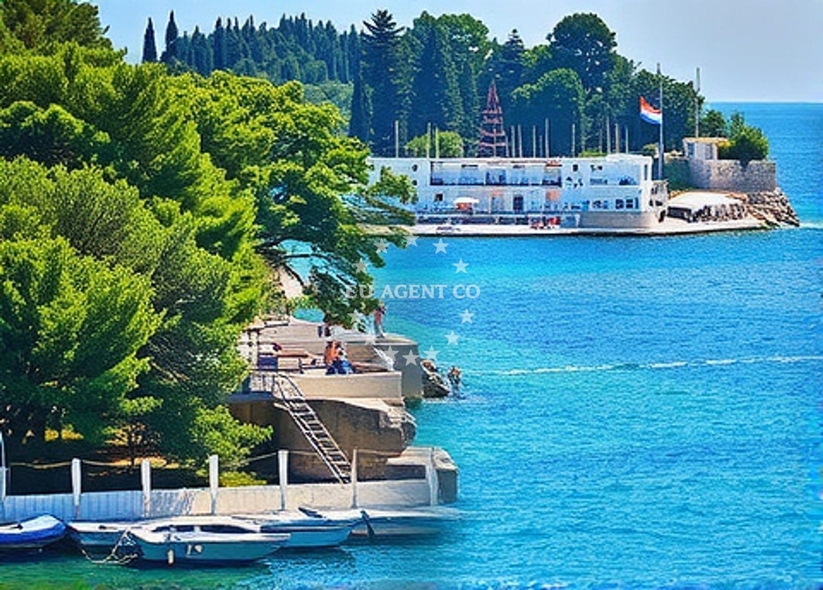 Overview of Vranjic: beaches and coves in Vranjic
