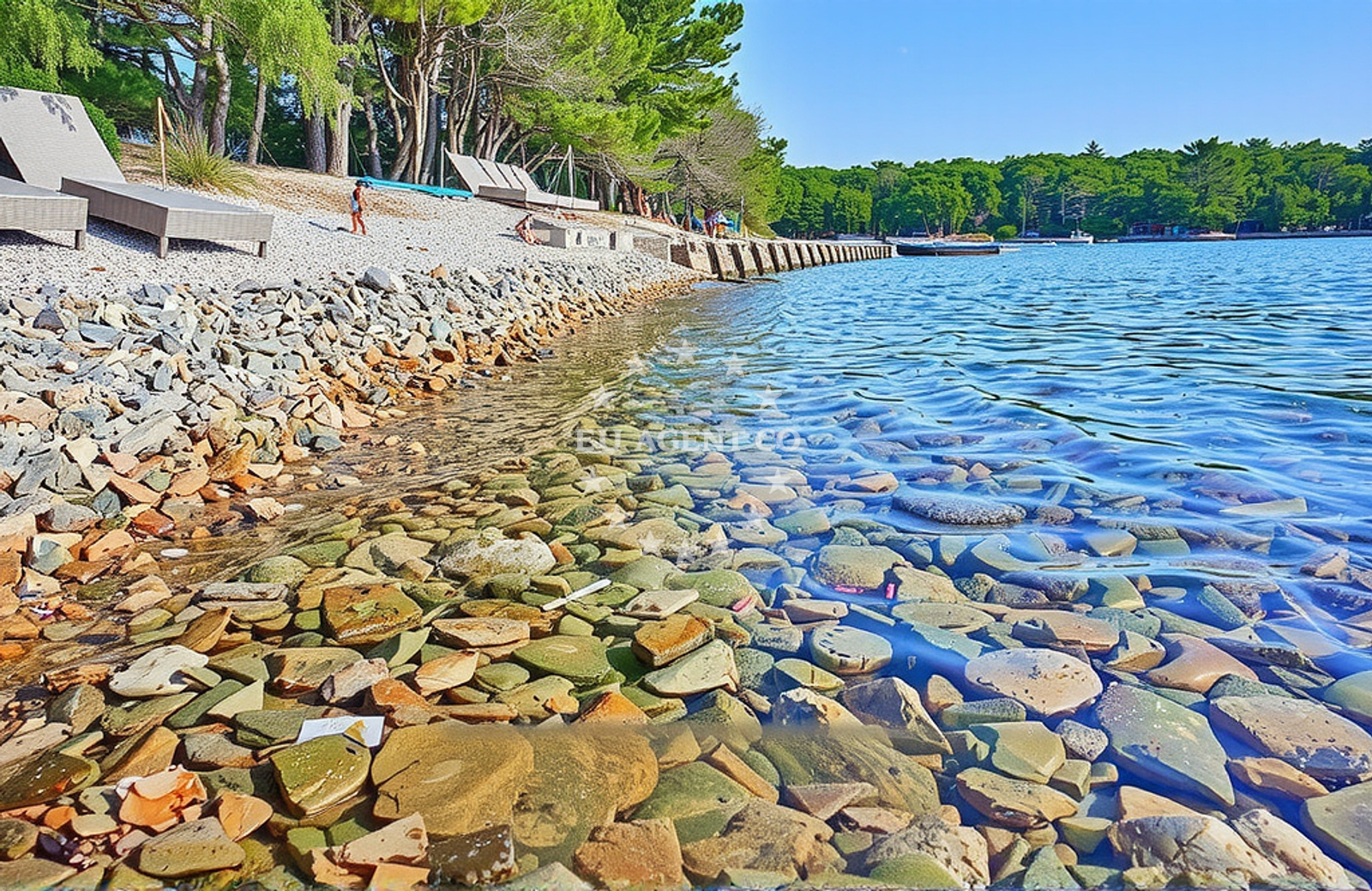 Sea and coastal view of Vrboska (Hvar): beaches and coves (21) in Vrboska (Hvar)
