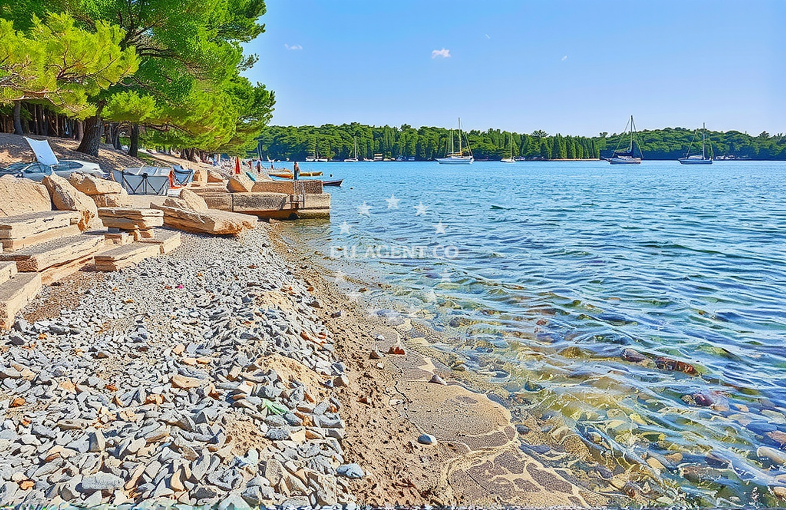Additional view of Vrboska (Hvar): beaches and coves (21) in Vrboska (Hvar)