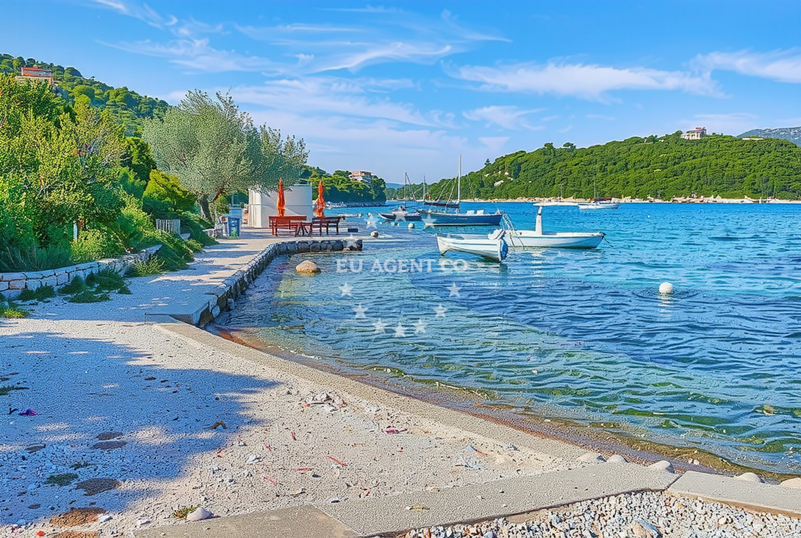 Sea and coastal view of Vrbovica, Žrnovo (Korčula) in Vrbovica