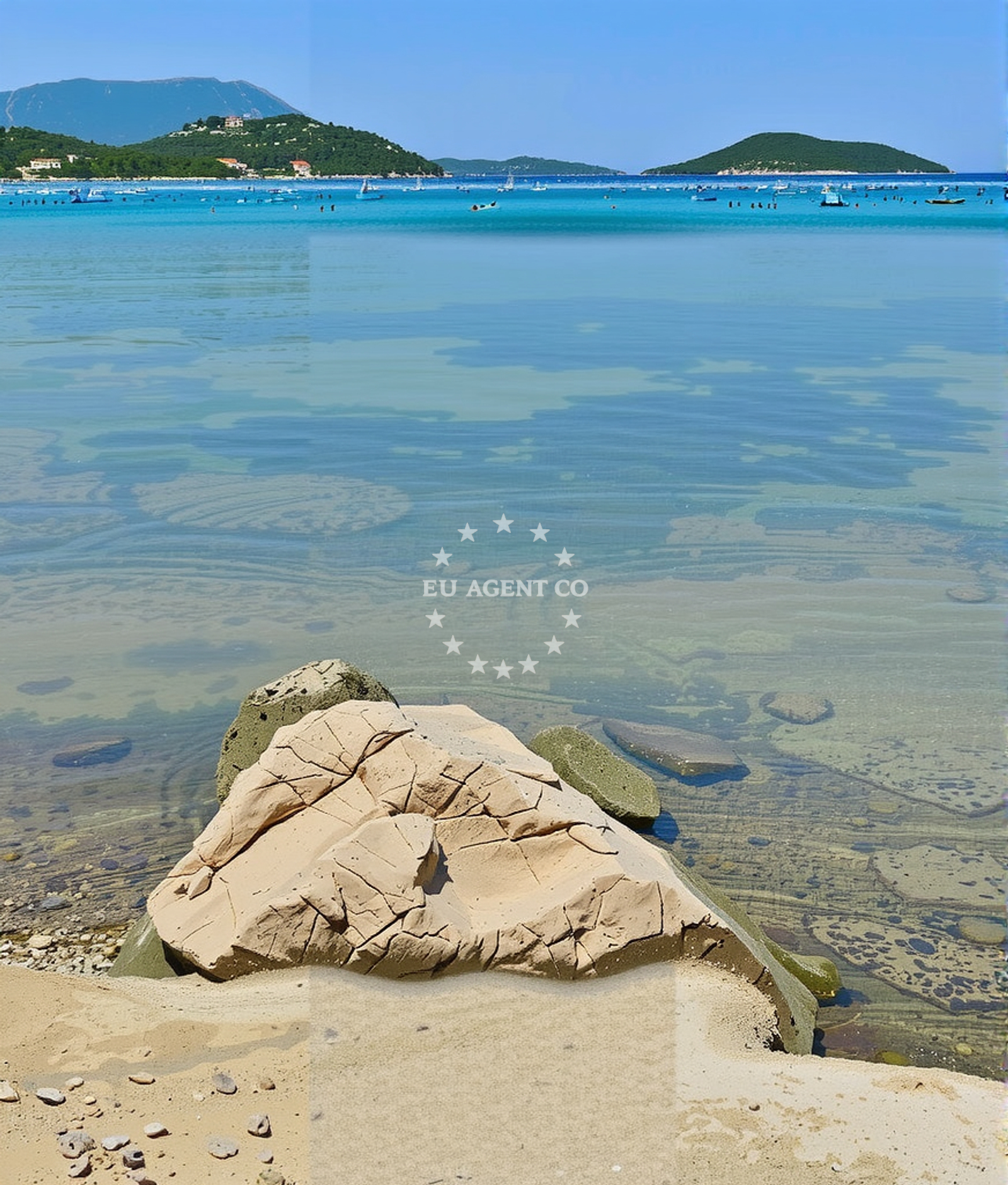Shoreline and swimming area at Vrelo, Brijesta in Vrelo