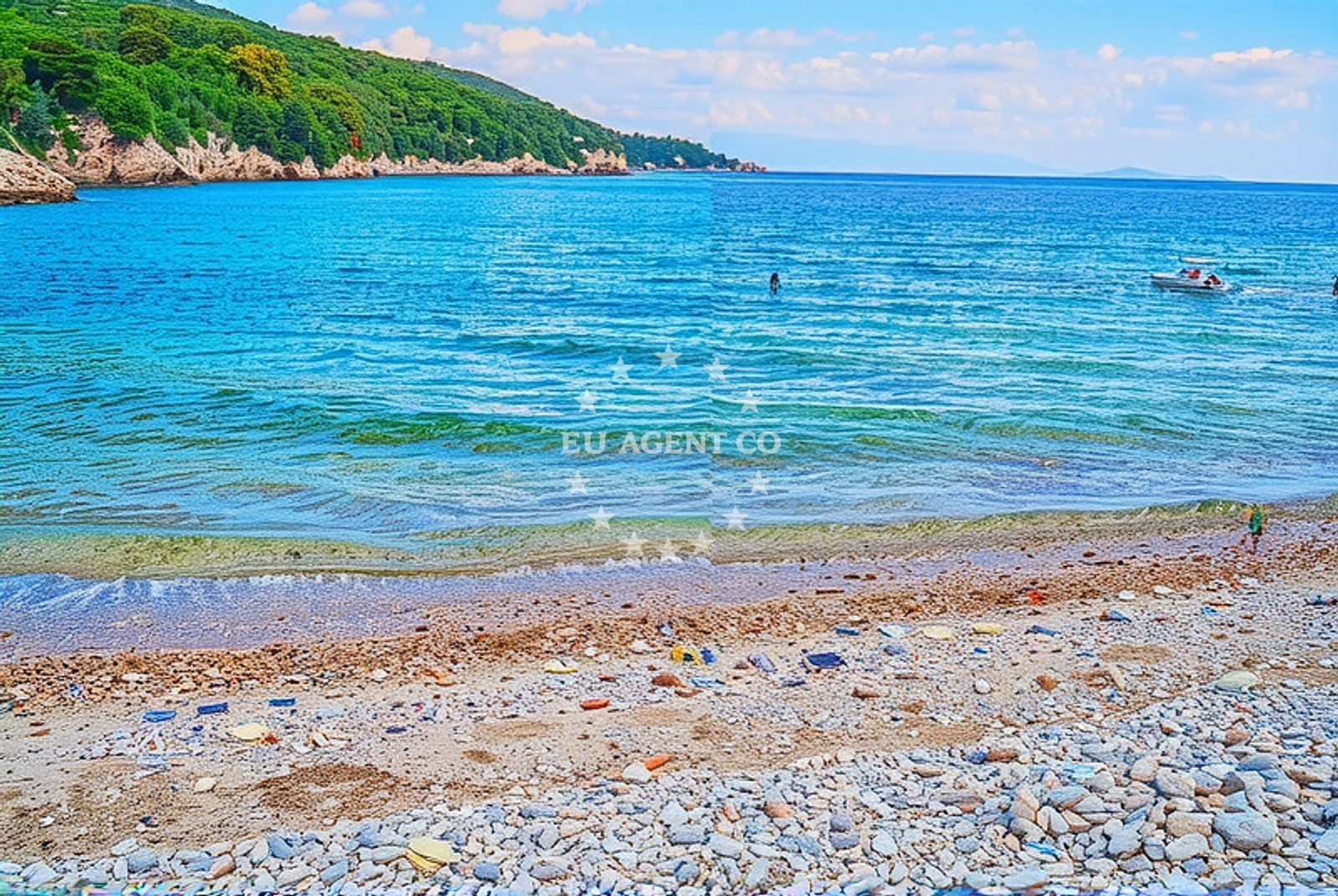 Beach facilities and surroundings at Vrh (Krk): beaches and coves in Vrh (Krk)