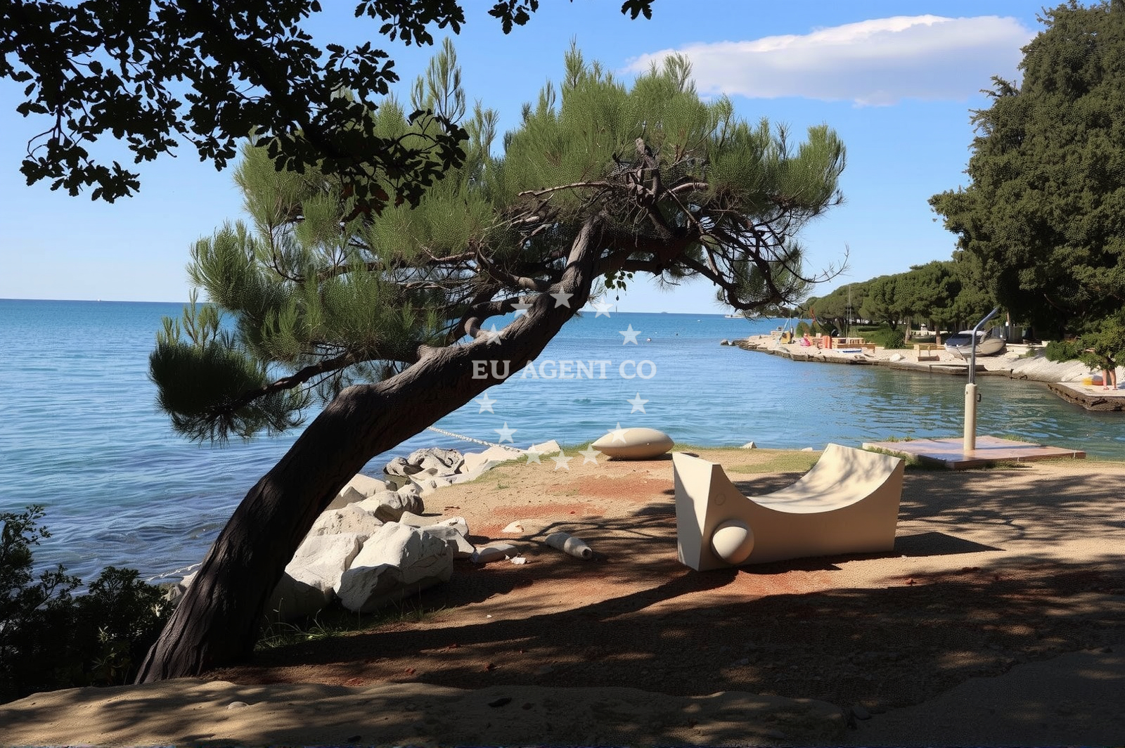 Sea and coastal view of Vrsar Town Beach in 36 Porečka ulica, Vrsar
