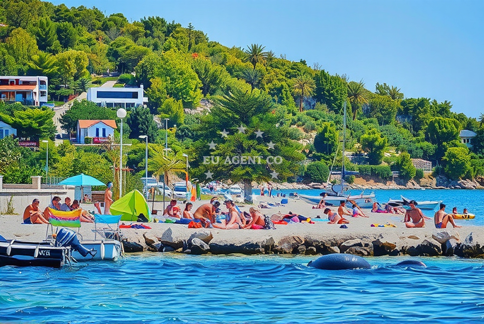 Beach facilities and surroundings at Vrsine: beaches and coves in Vrsine