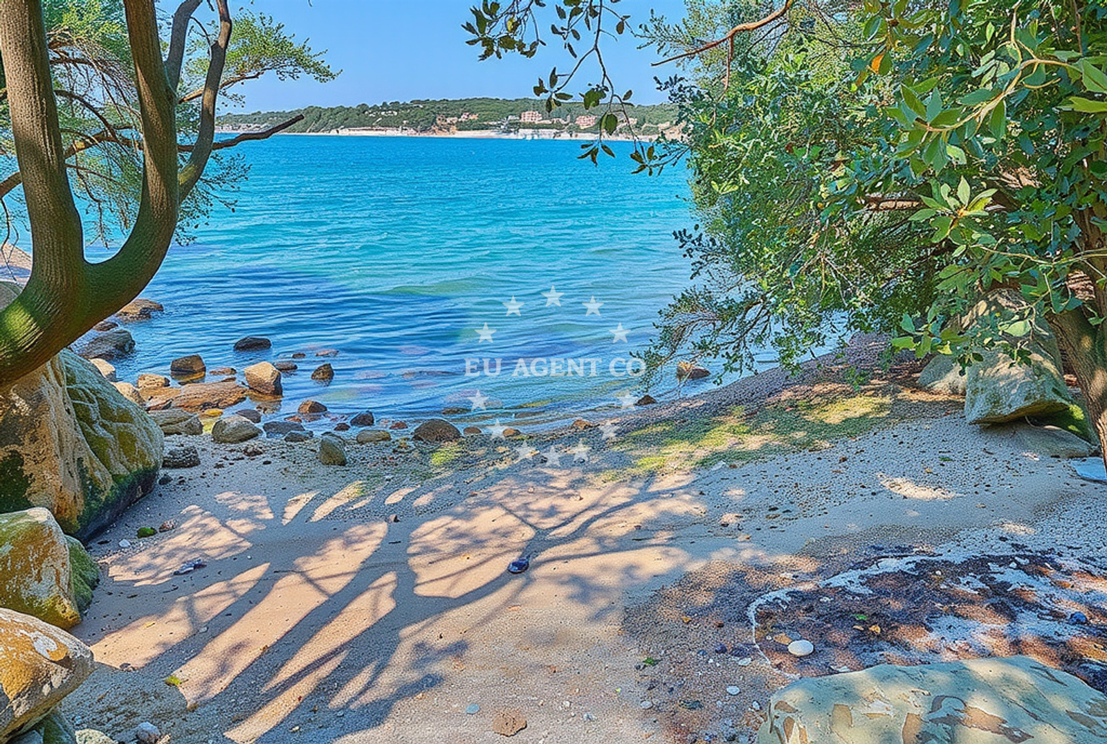 Sea and coastal view of Vršipera, Vrsar in Vršipera