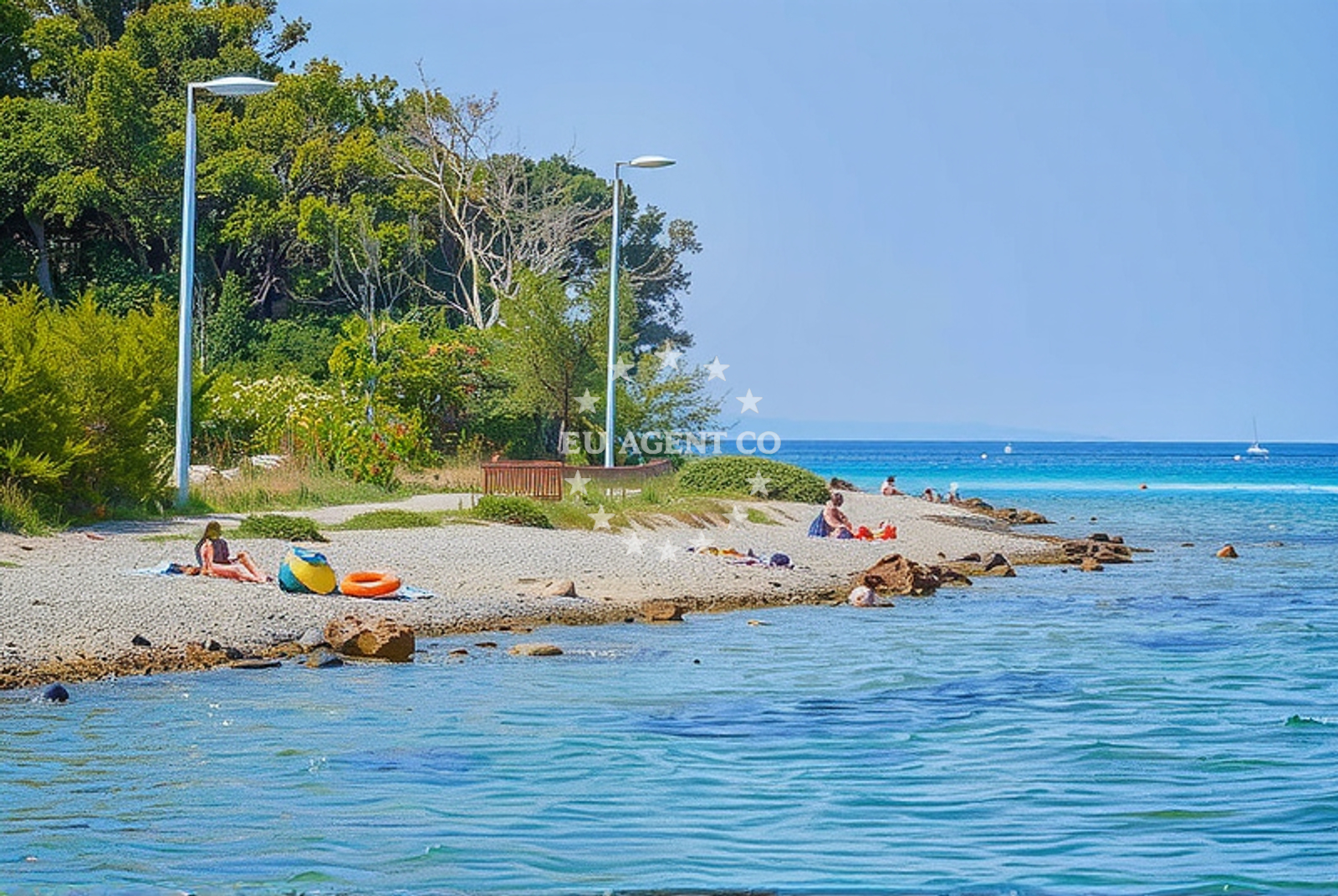 Additional view of Vrtic beach in Jadranski put 20 A, Novalja
