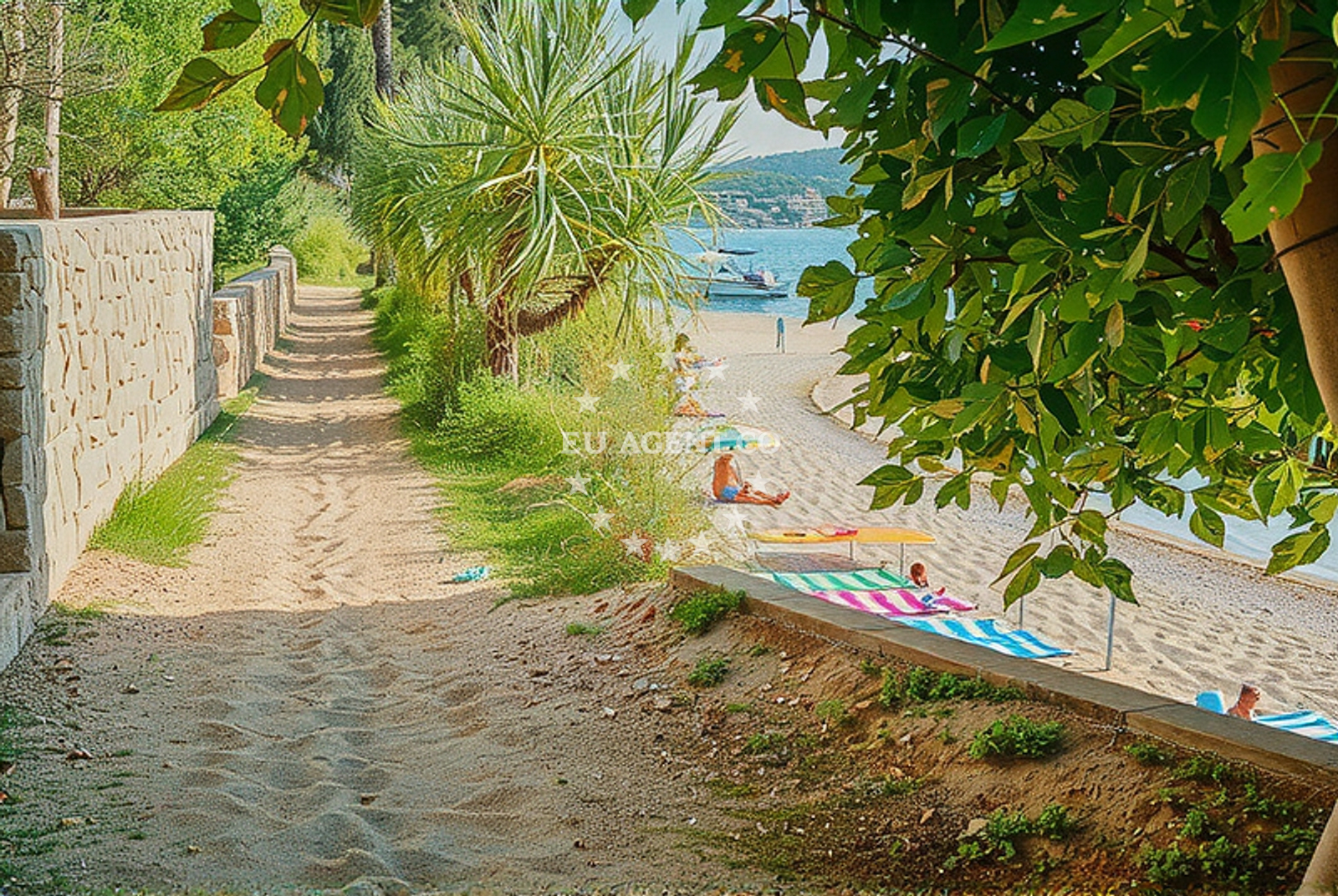 Sea and coastal view of Vrtlići, Stara Novalja (Pag) in Vrtlići